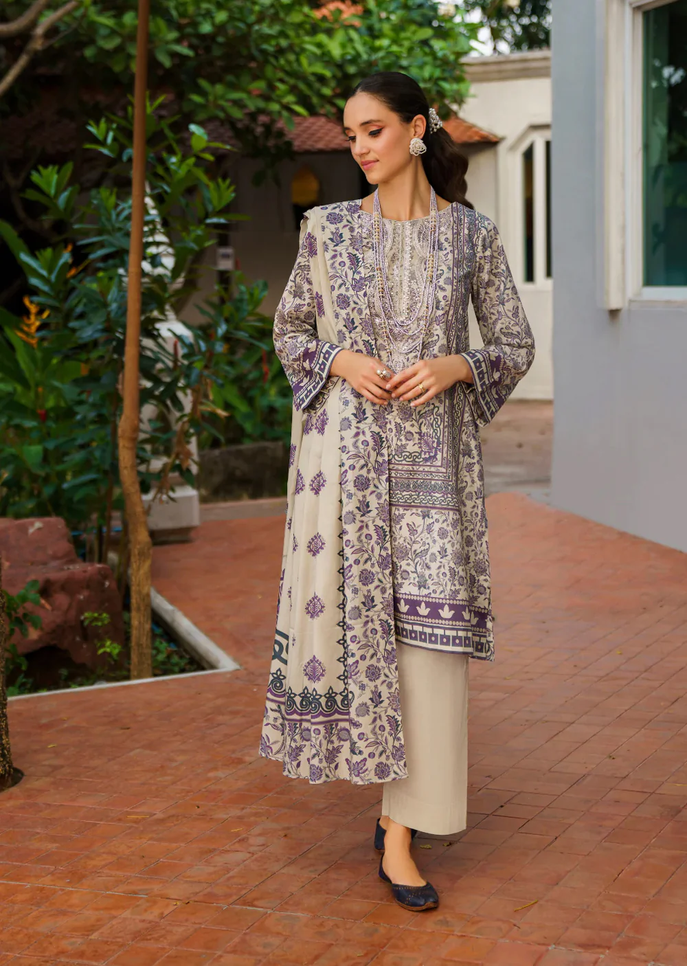 Balmy - Readymade 3 Piece Cotton Suit