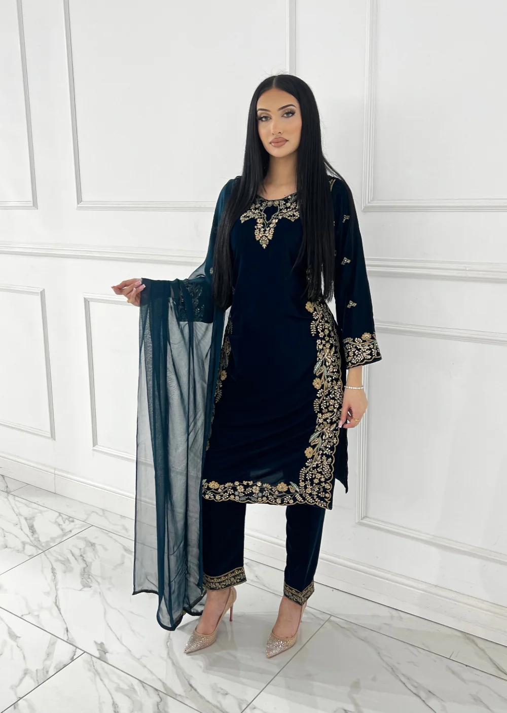 BPH-205  - Readymade Velvet Suit Mummy n Me - Image 8