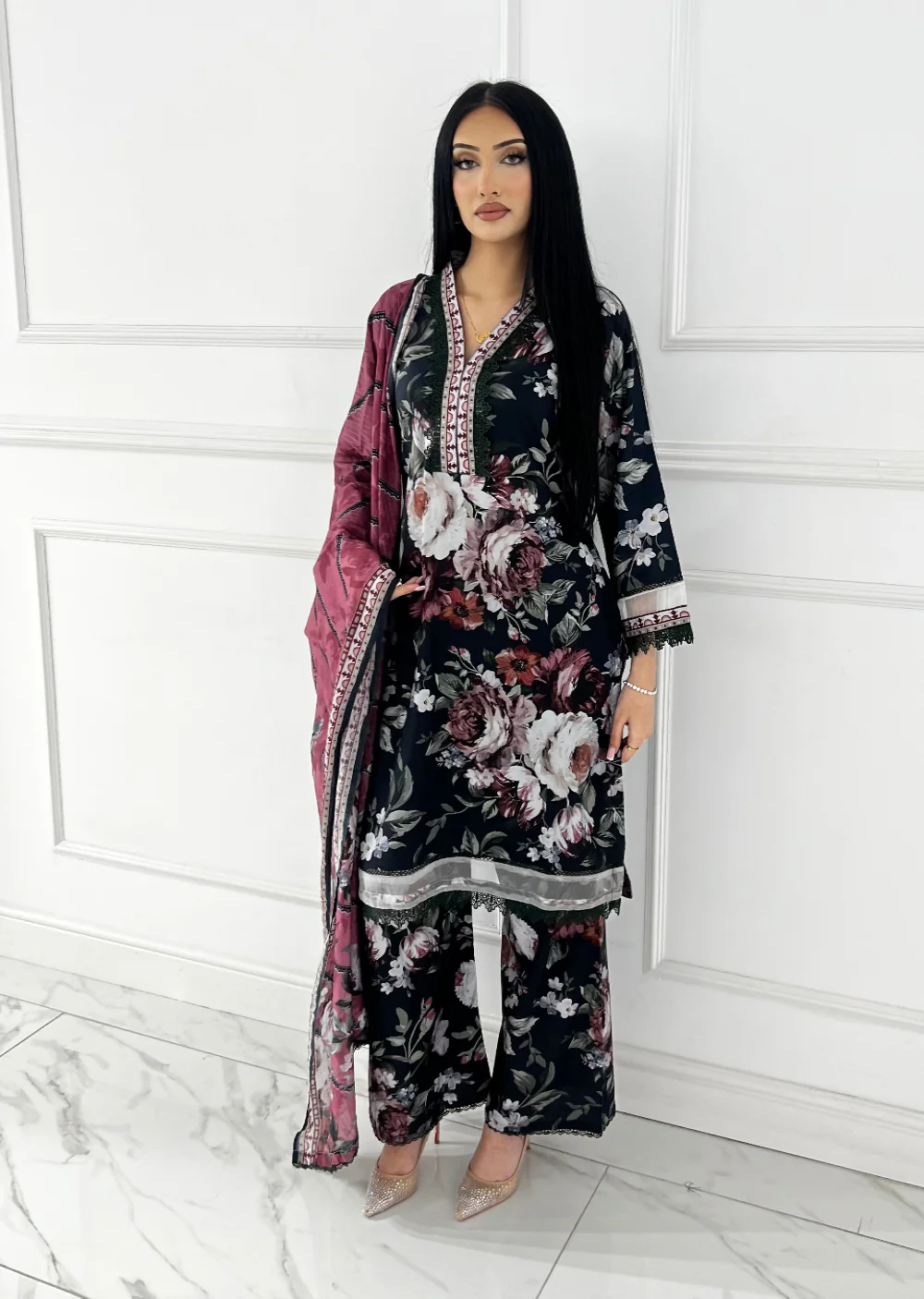 BUT-123- Readymade linen Printed suit 2025