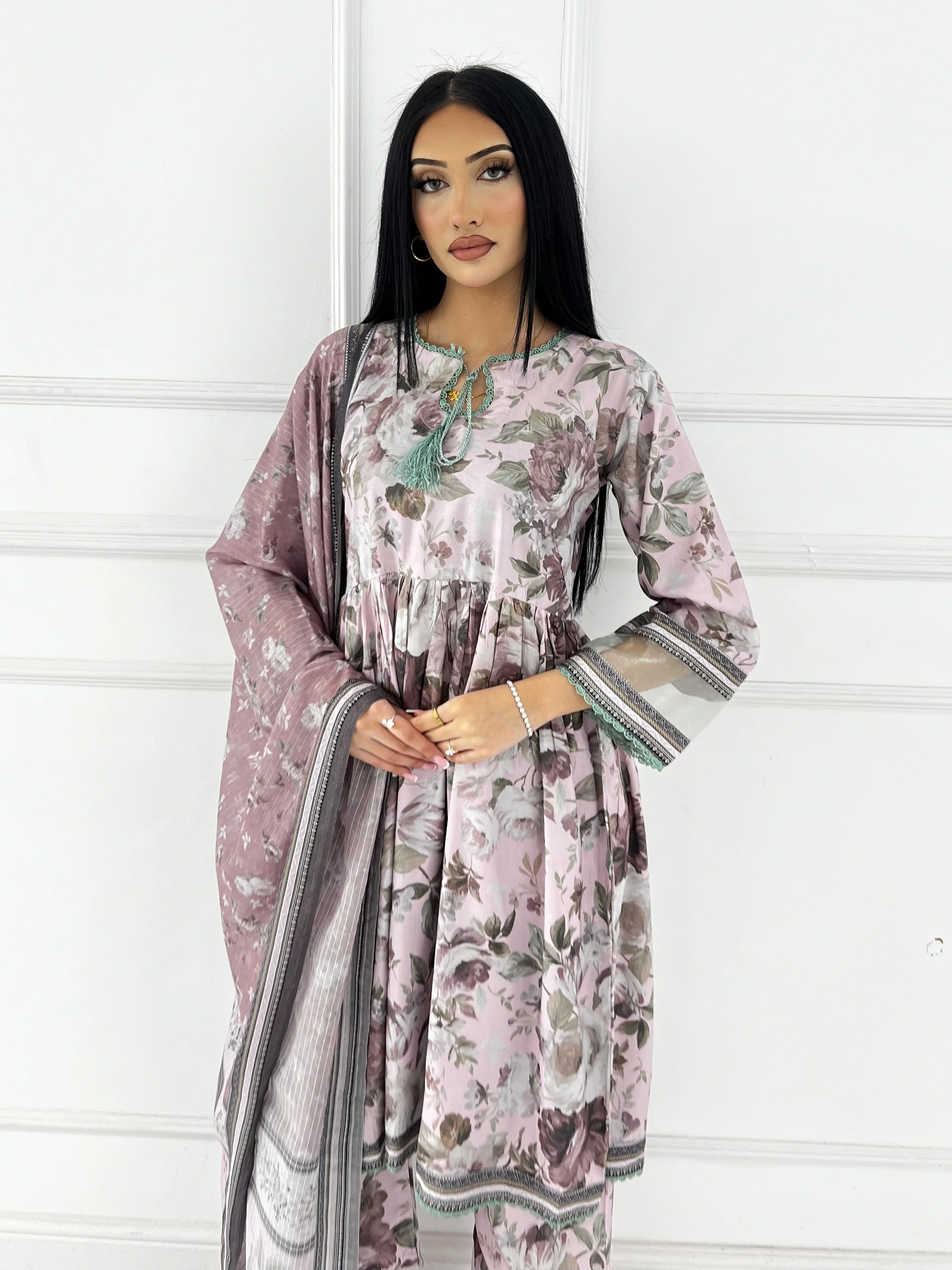 BUT-129- Readymade linen Printed suit 2025 - Image 3