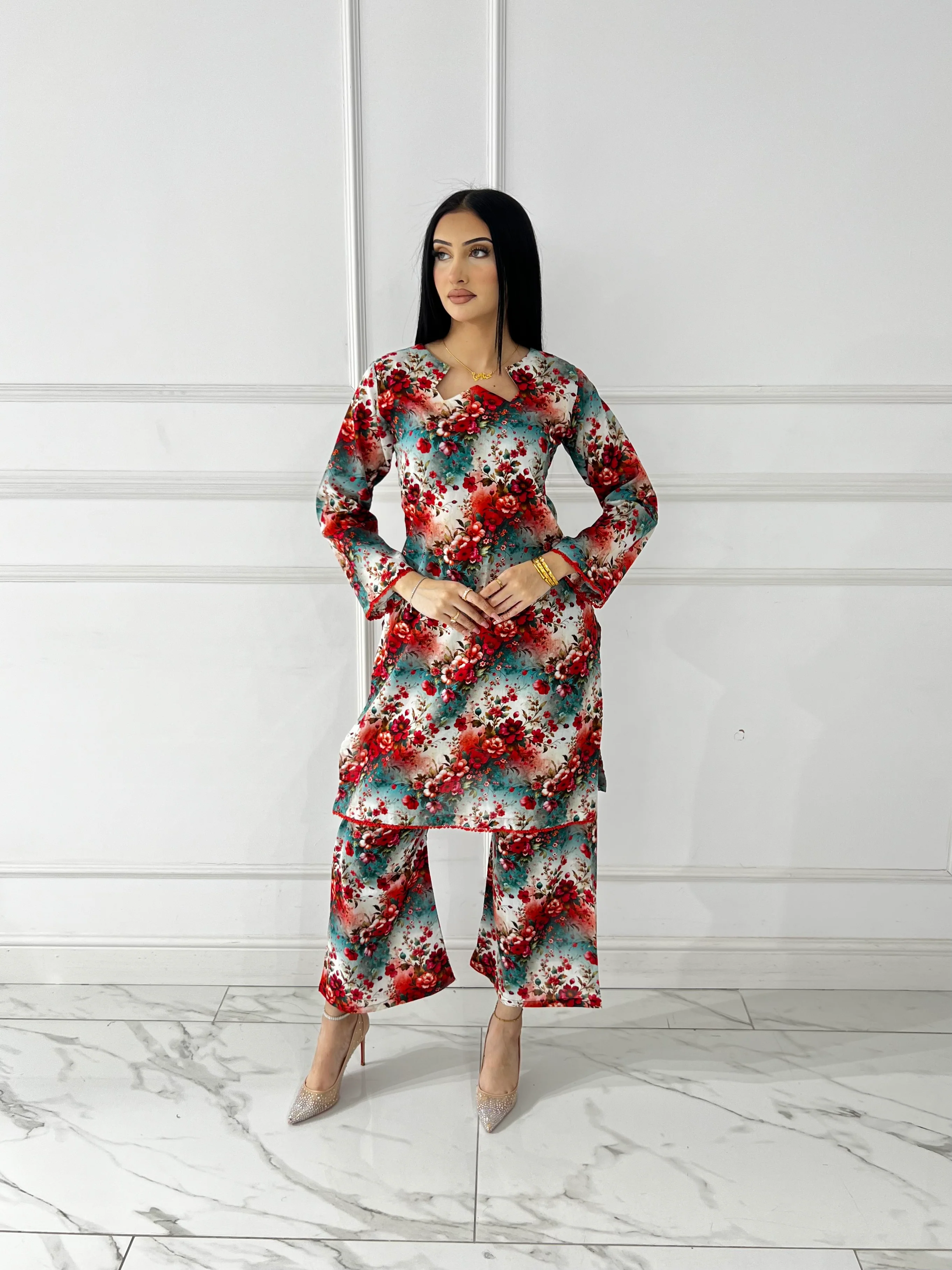 BUT-111 - Multi Color - S.Prints Printed Lawn Co-ords - Image 3