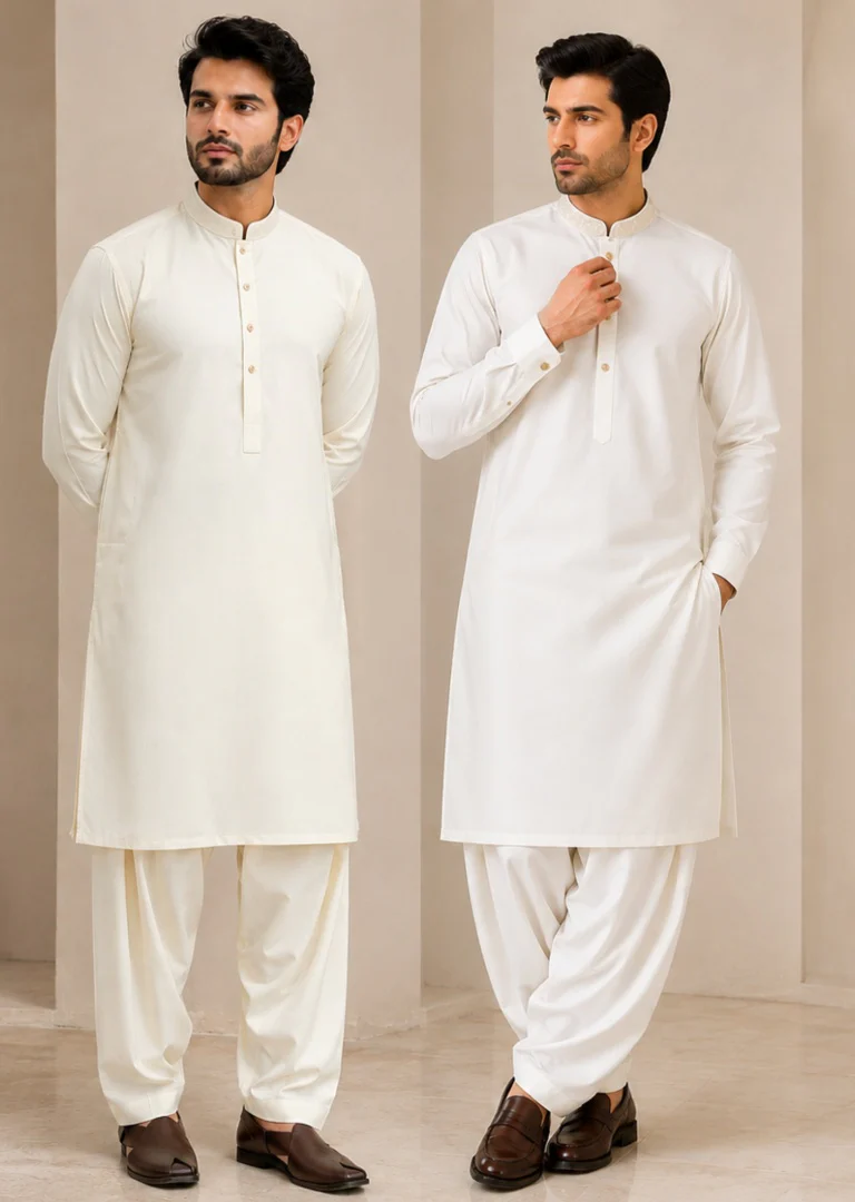 C-10140 Premium Mens Embroidered Kameez Shalwar