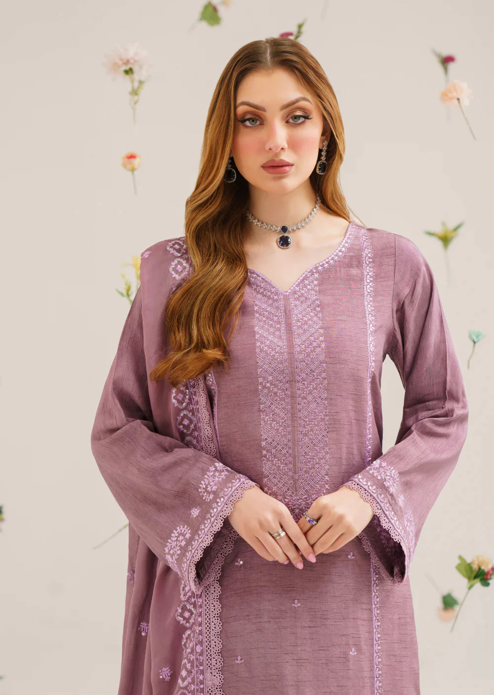 Carmine - Readymade 3 Piece Garnet Suit - Image 2