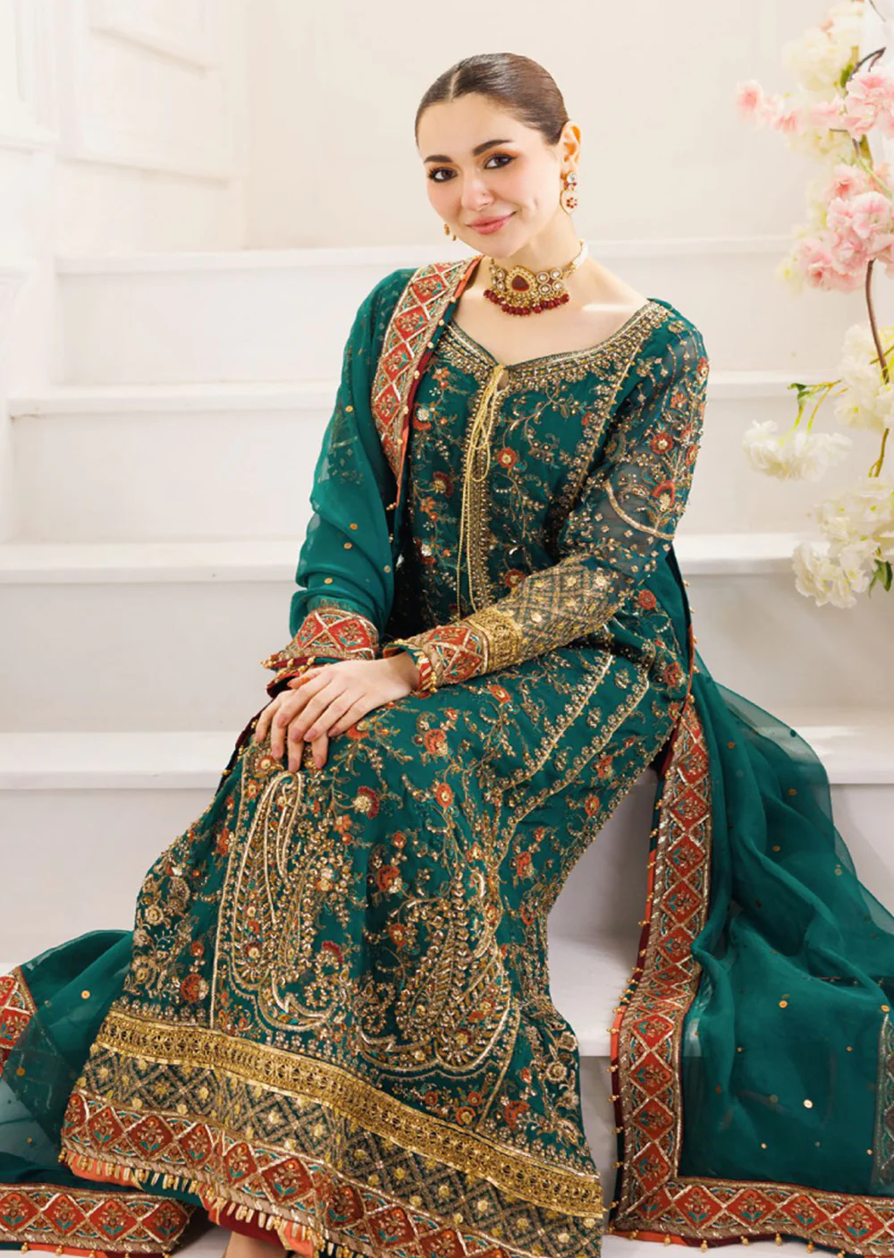 DSTJ-01 - Unstitched - Charizma Dastan E Jashan Premium Chiffon Suit 2025 - Image 3