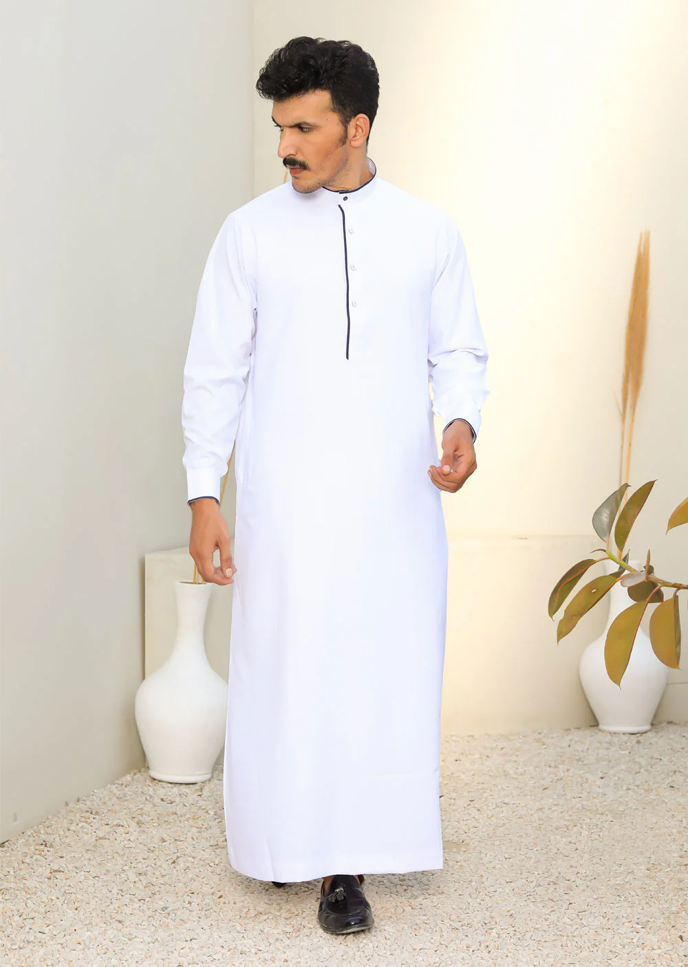 ASM01 Mens/Boys White Thobe