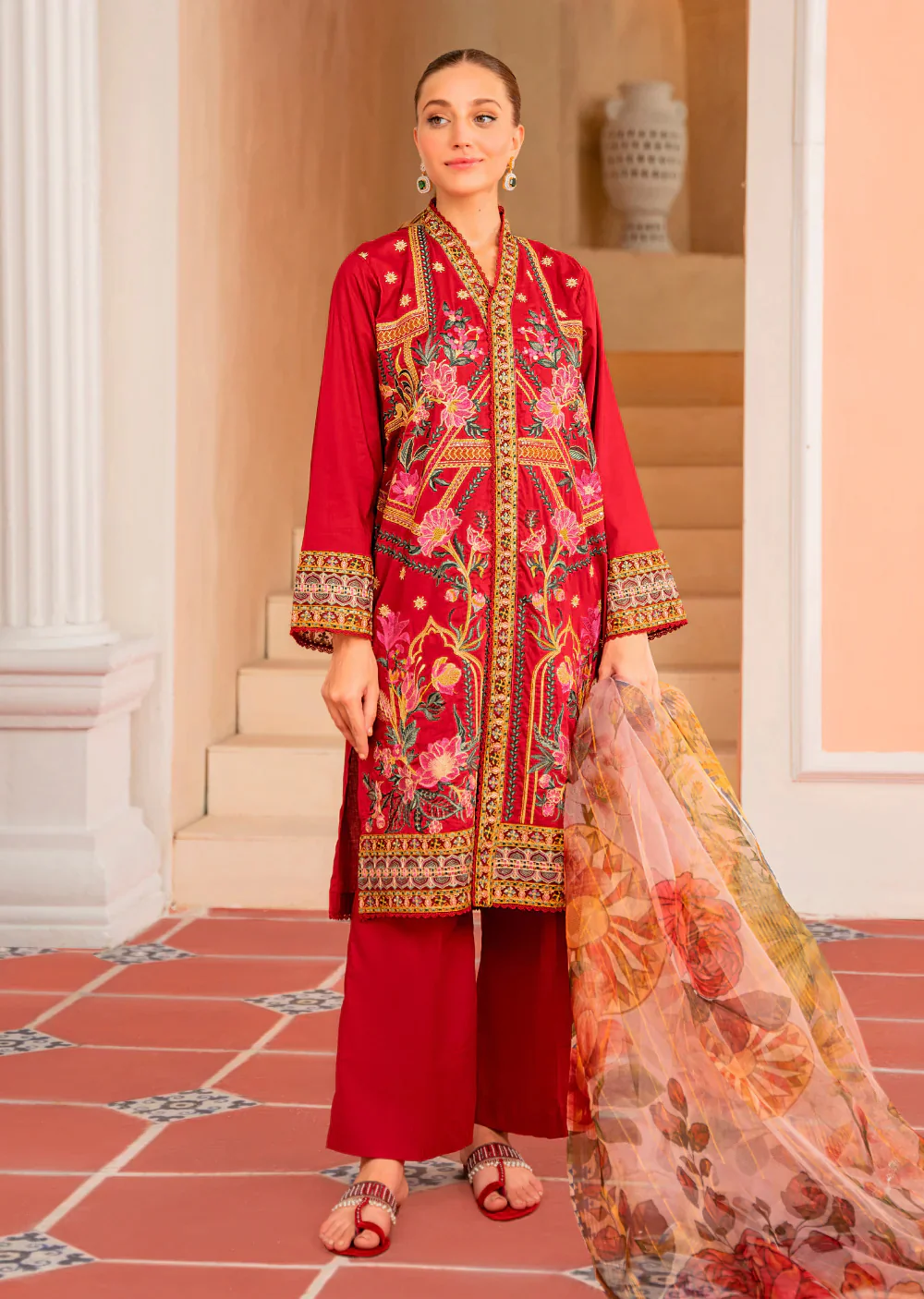 Crimson Passion - Readymade 3 Piece Garnet Suit