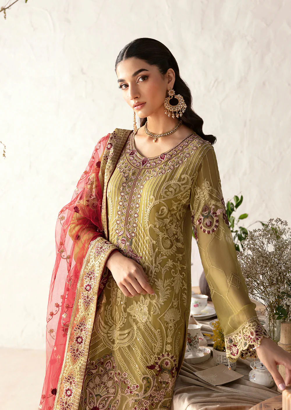 D-1203-R - Readymade - Rangoon by Ramsha Chiffon Collection Vol 12 2024 - Image 3