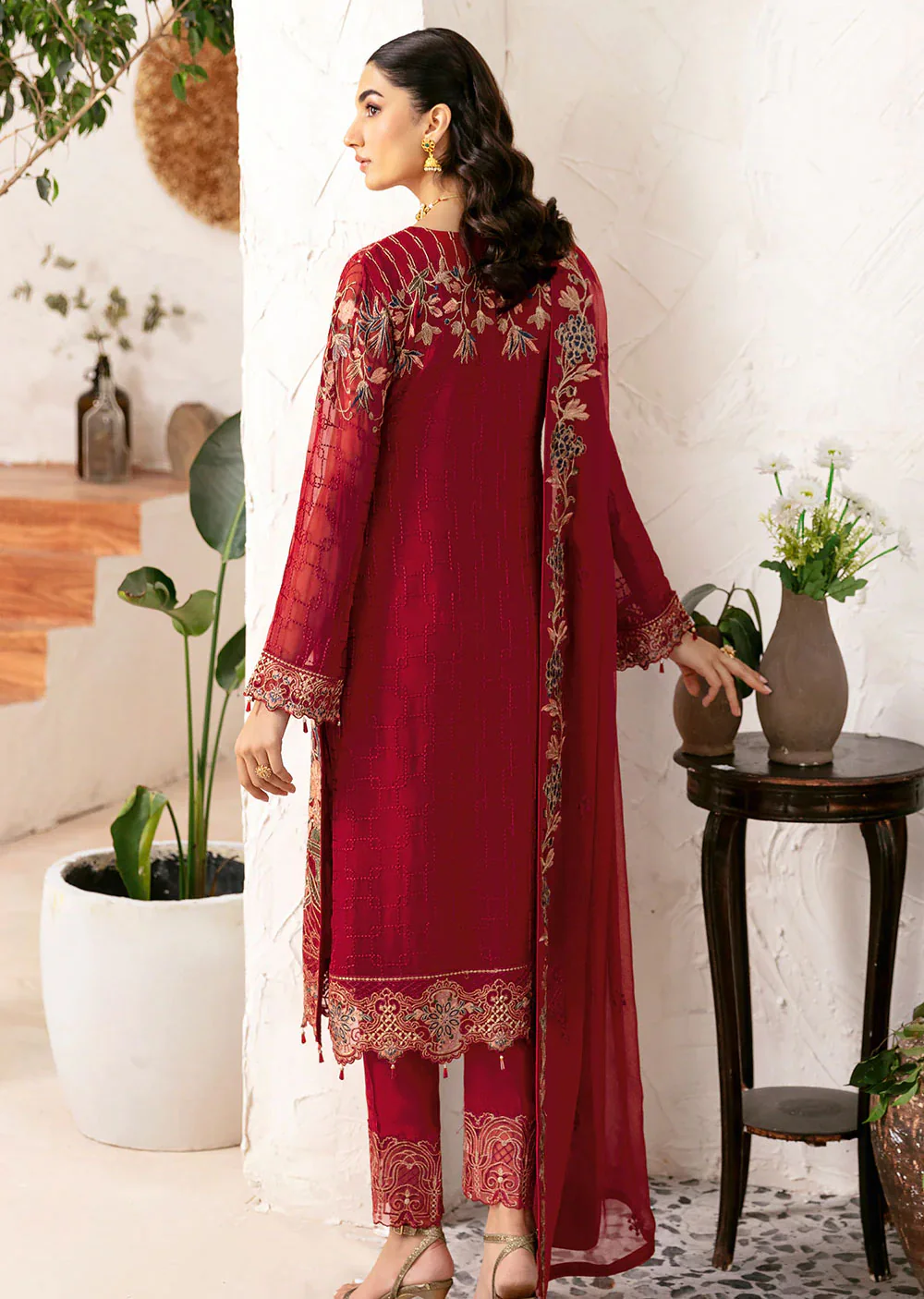 D-1205-R - Readymade - Rangoon by Ramsha Chiffon Collection Vol 12 2024 - Image 2