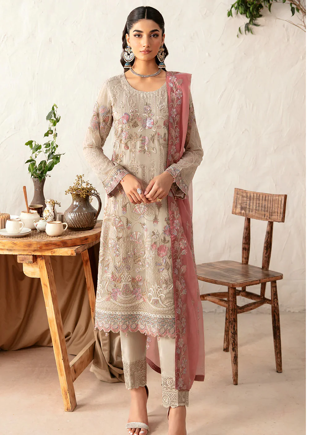 D-1212-RANGOON RAMSHA CHIFFON COLLECTION
