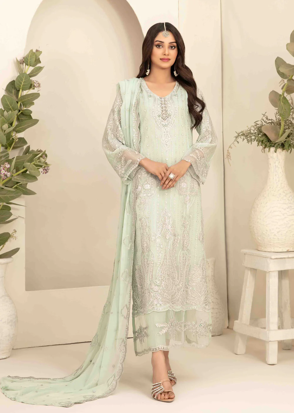 STH-5629 - Setareh Fancy Embroidered Chiffon Collection 25