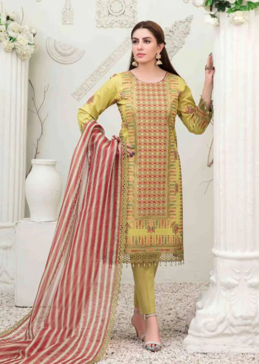D-6773 - Sharleez - Unstitched Collection by Tawakkal 2022