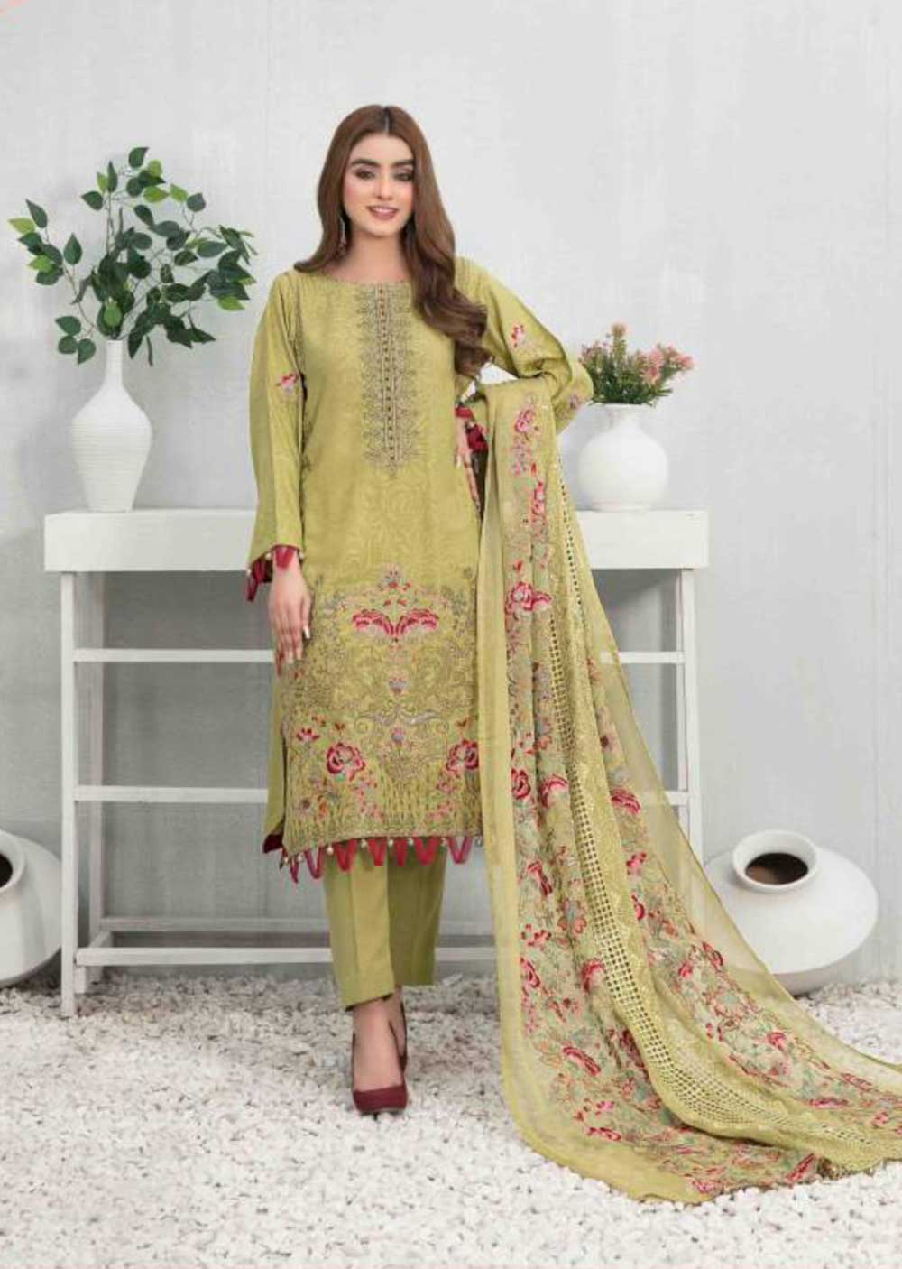 D-7581 - Unstitched- Zairah Collection by Tawakkal 2022