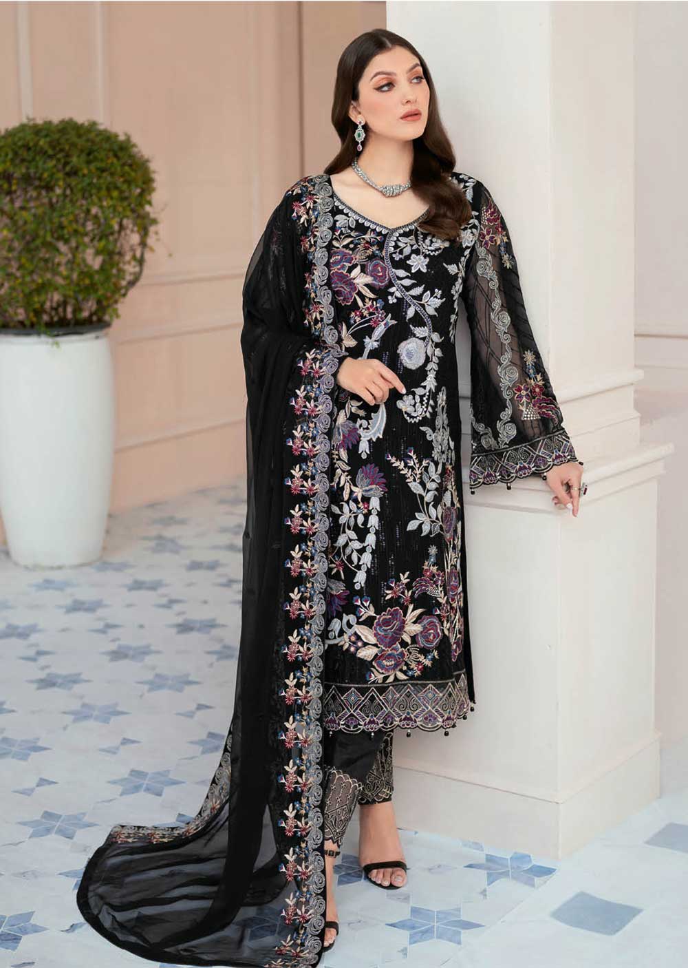 D-906-R - Readymade - Rangoon By Ramsha Collection Vol 9 2023