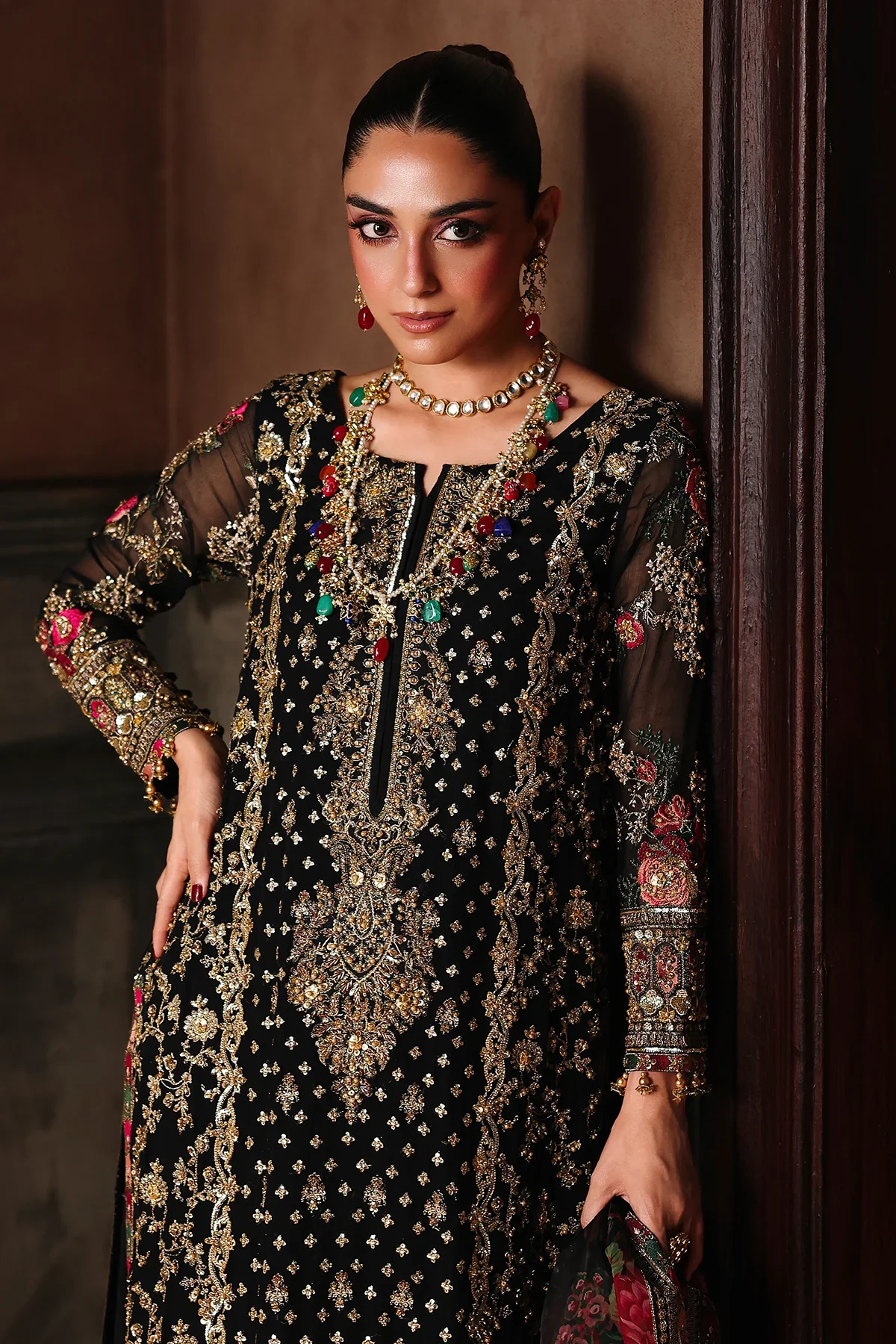 DJW5-05- 4-PC Charizma Unstitched Luxury Collection 2025 - Image 5