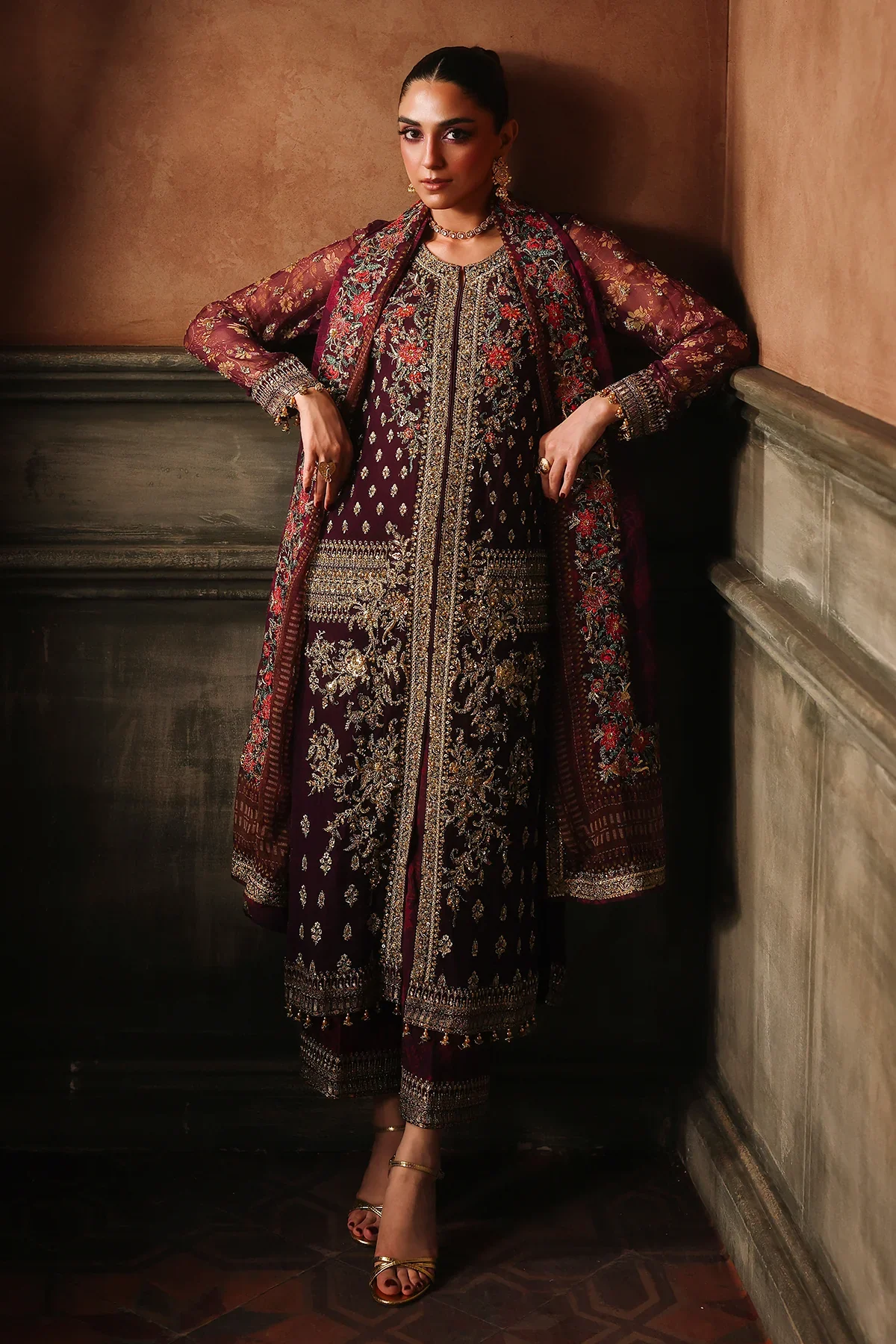 DJW5-07 4-PC Charizma Unstitched Luxury Collection 2025 - Image 2