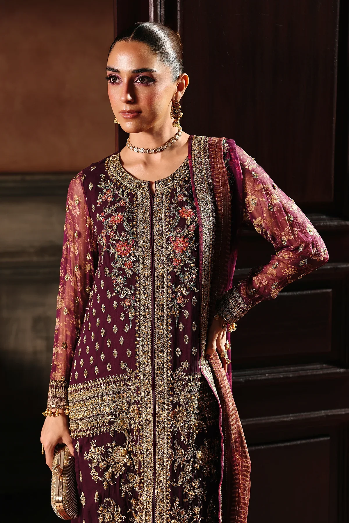 DJW5-07 4-PC Charizma Unstitched Luxury Collection 2025 - Image 3