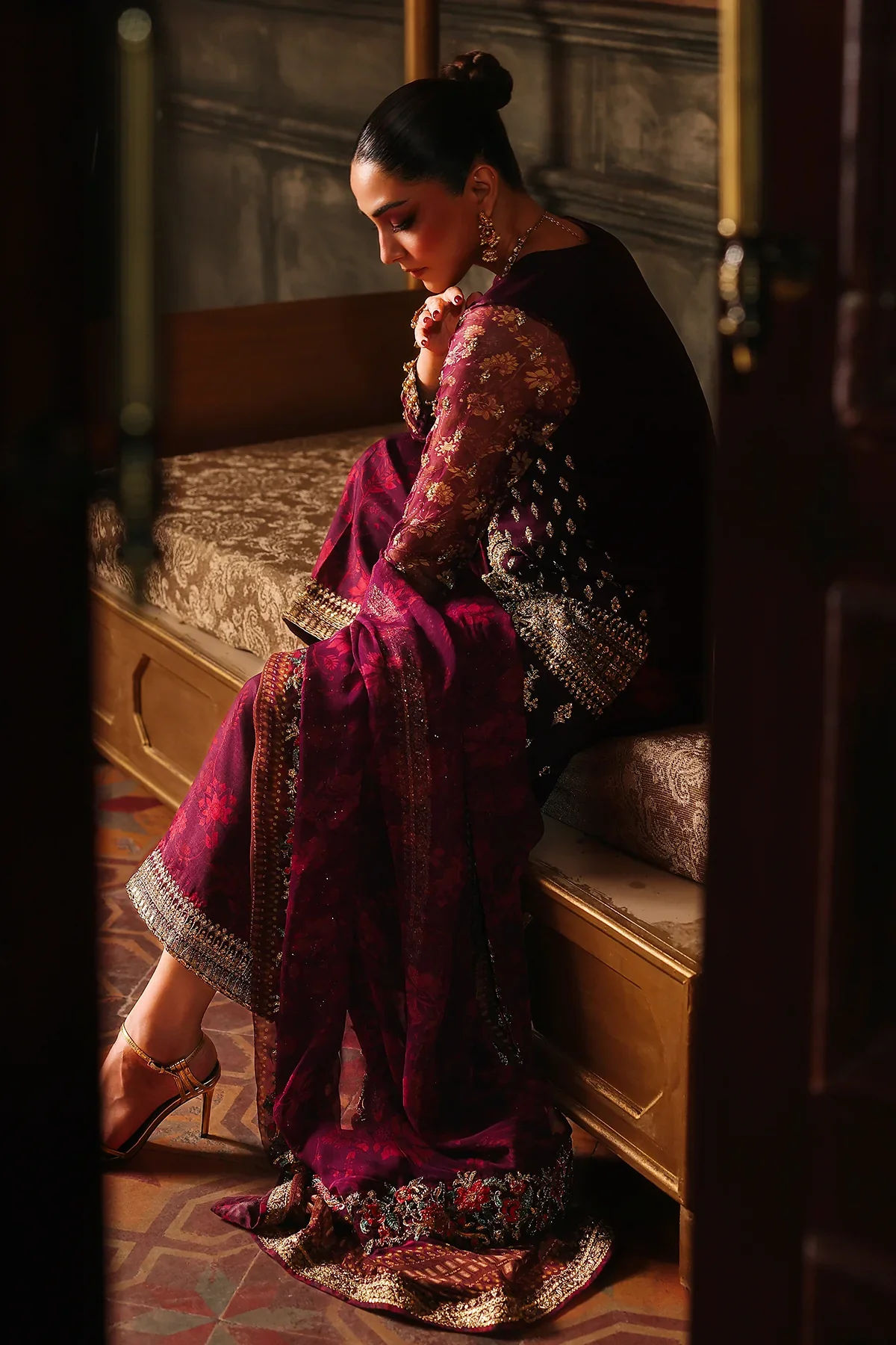 DJW5-07 4-PC Charizma Unstitched Luxury Collection 2025 - Image 4