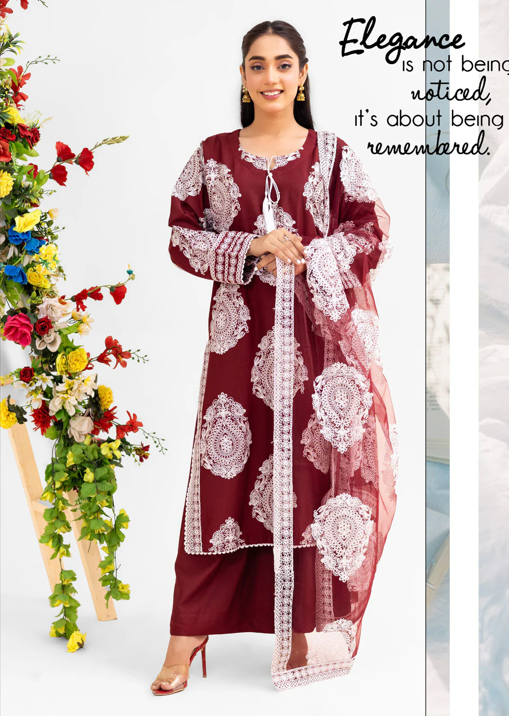 DLY-01 Readymade Red Linen Suit - Image 2