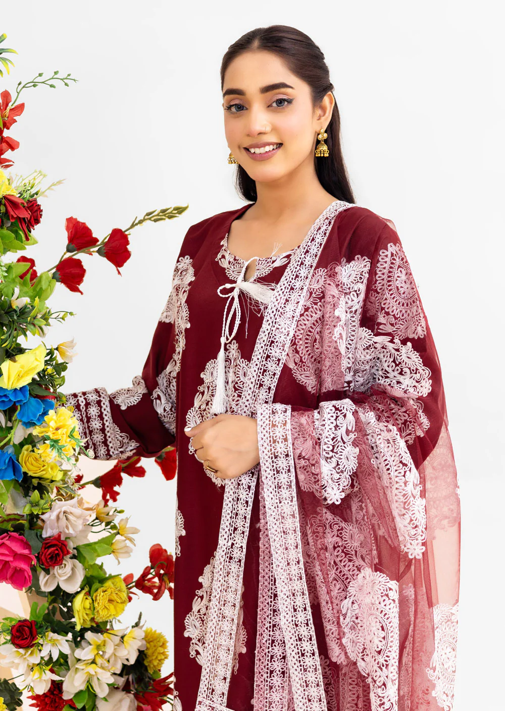 DLY-01 Readymade Red Linen Suit - Image 3