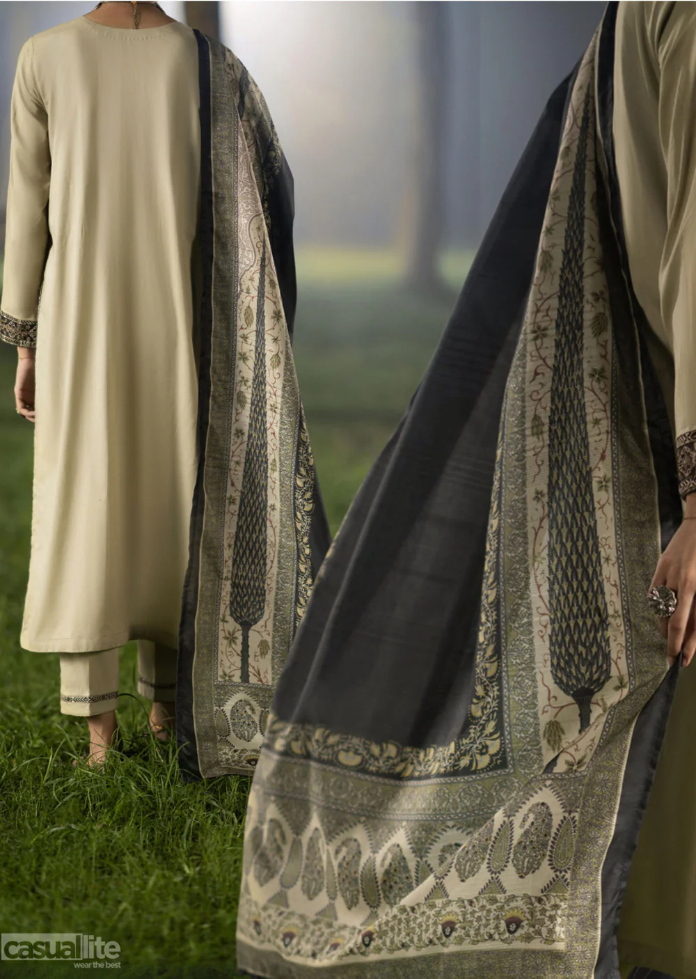 DSE-06 - Readymade - Shanasai Signature Linen Collection by Casualite 2024 - Image 3
