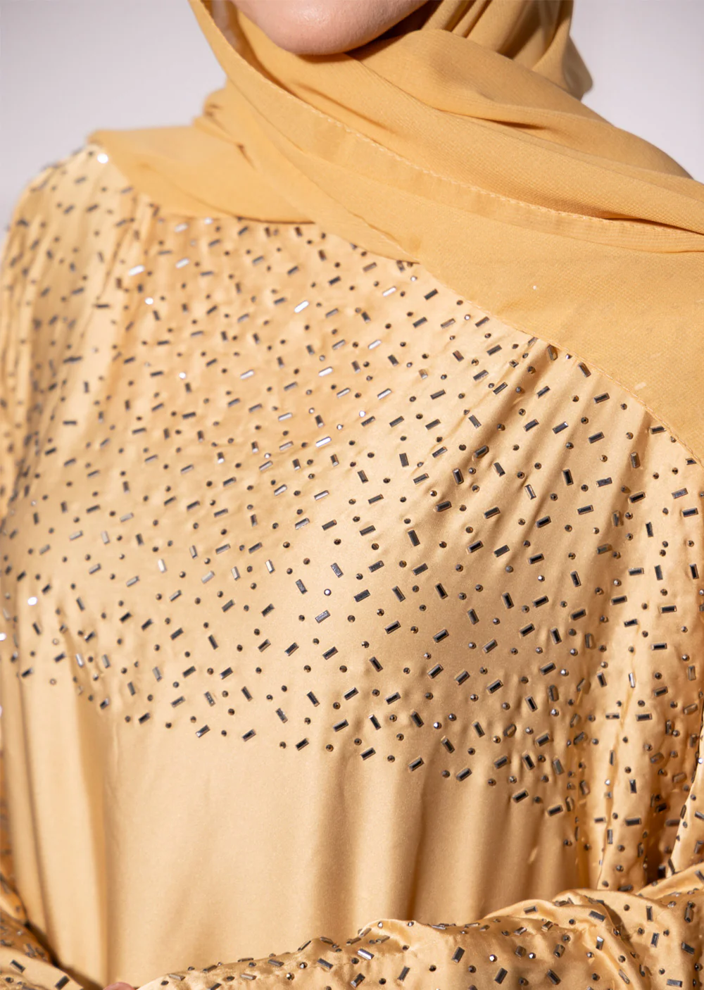 DSL-201 Rooh - Light Gold Abaya - Image 5