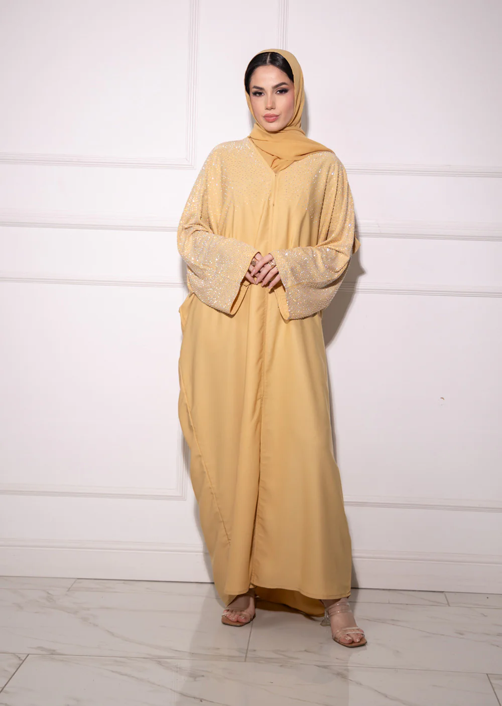 DSL-203 Aroosh - Gold Abaya - Image 12