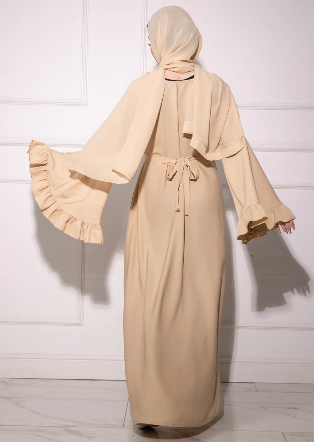 DSL-206 Zanti -Gold Abaya - Image 4