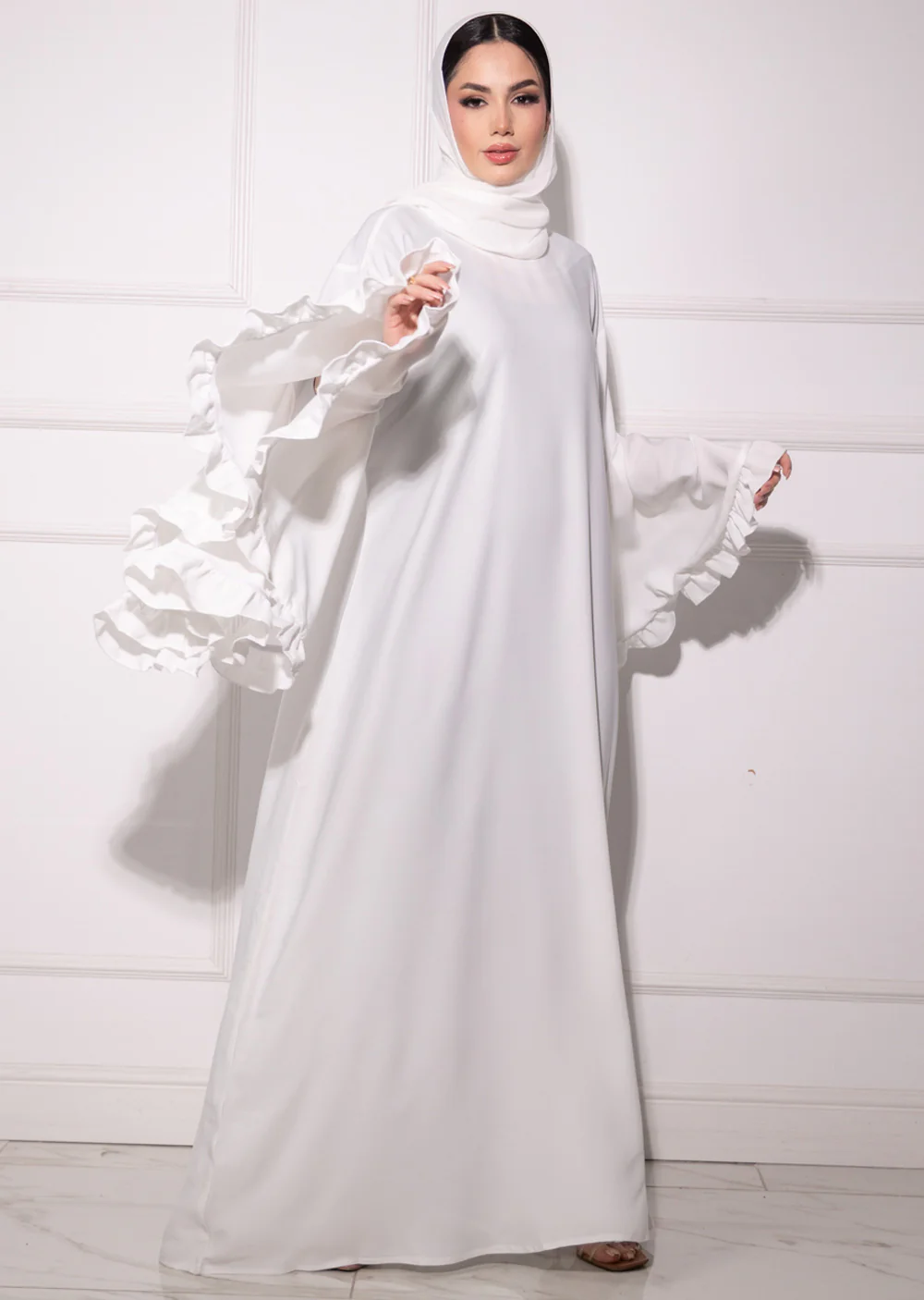 DSL-206 Zanti - White Abaya - Image 12