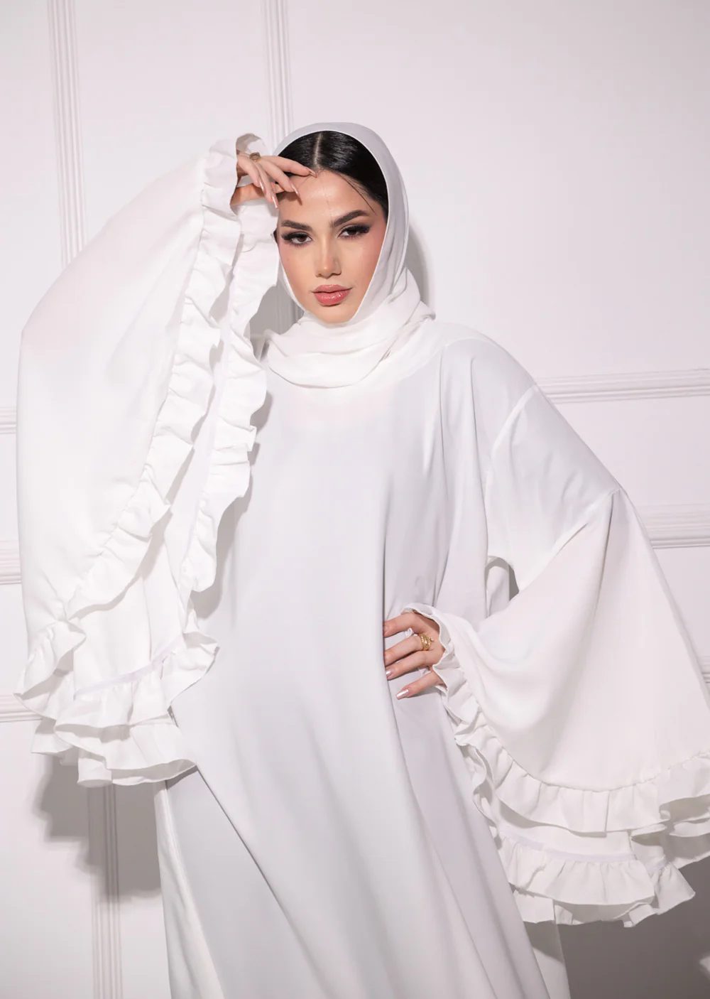 DSL-206 Zanti - White Abaya - Image 6