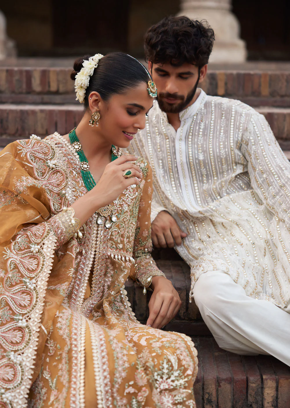 DST-09 - Unstitched - Dastangoi Wedding Formals by Afrozeh 2023 - Image 4