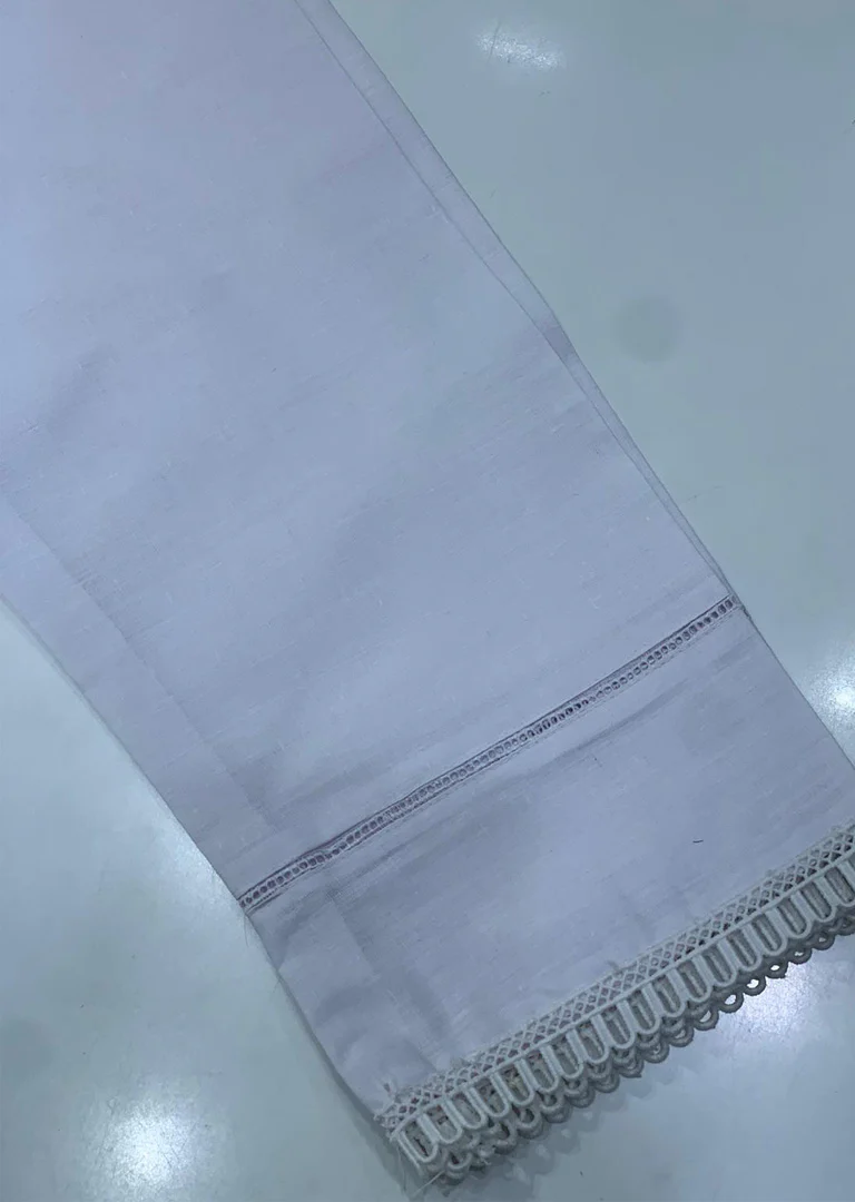 DXT302 White Cotton Trouser