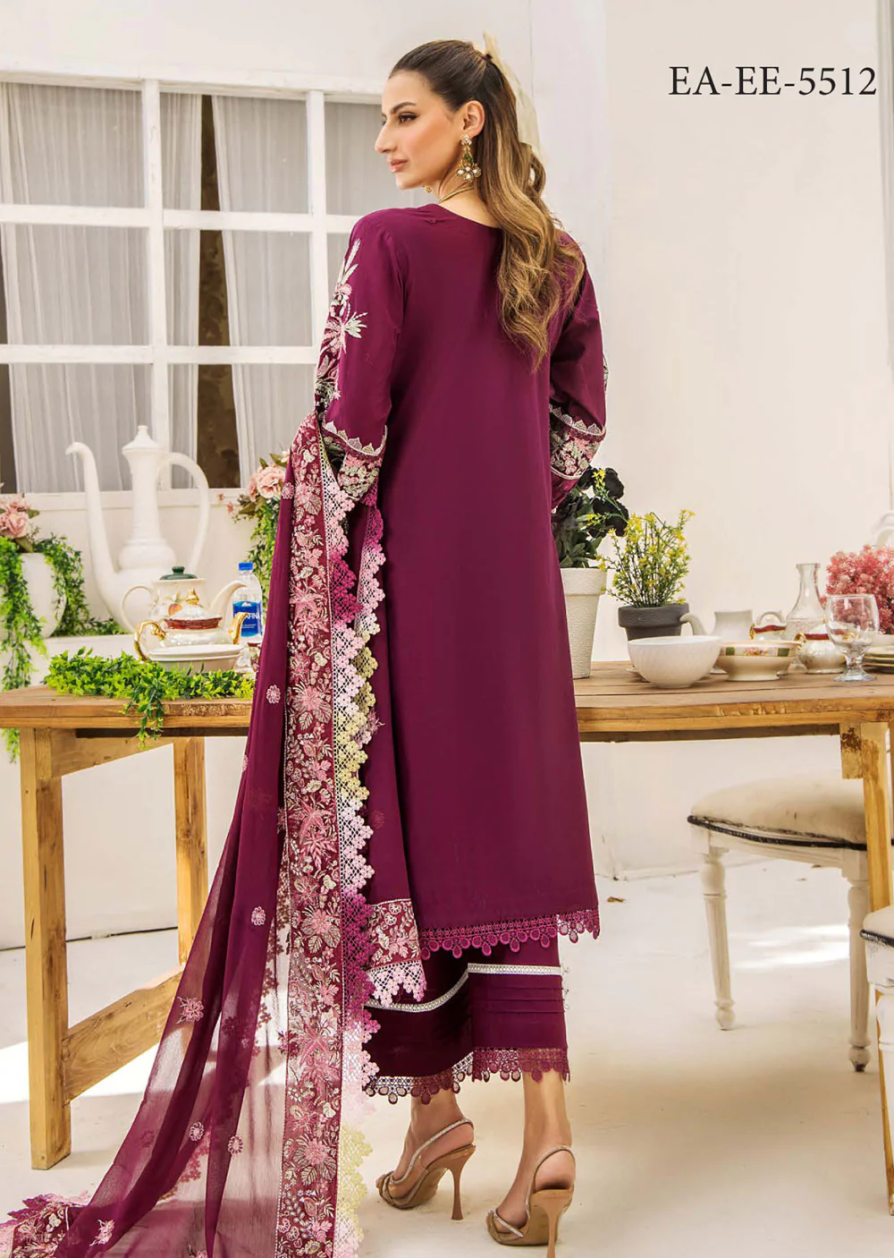 EA-EE-5512-R - Readymade - Embroidered Lawn Collection 2024 - Image 4