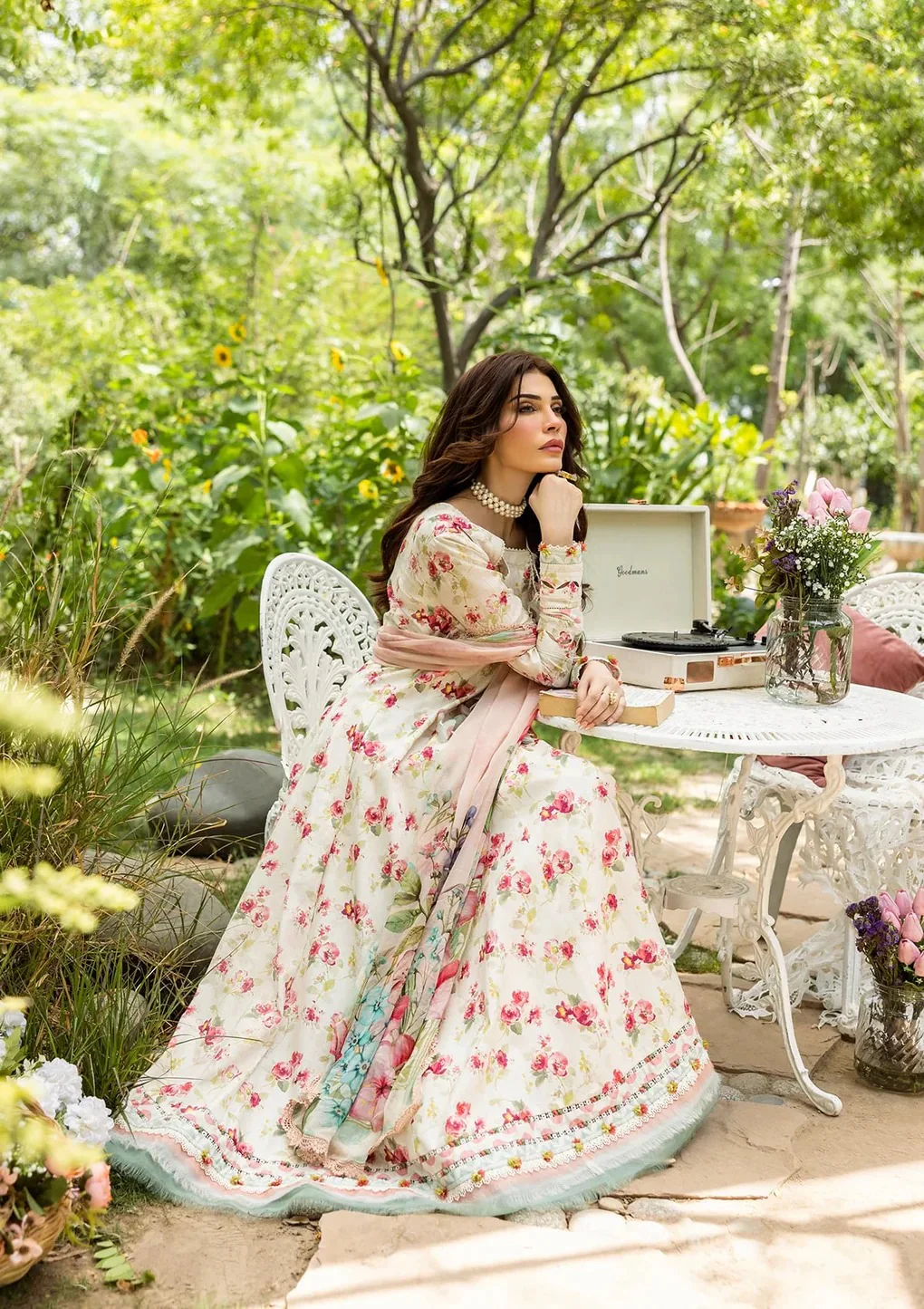 ELFECD-02-A- Ivory Peony - Readymade - Elaf Prints Collection 2025 - Image 10