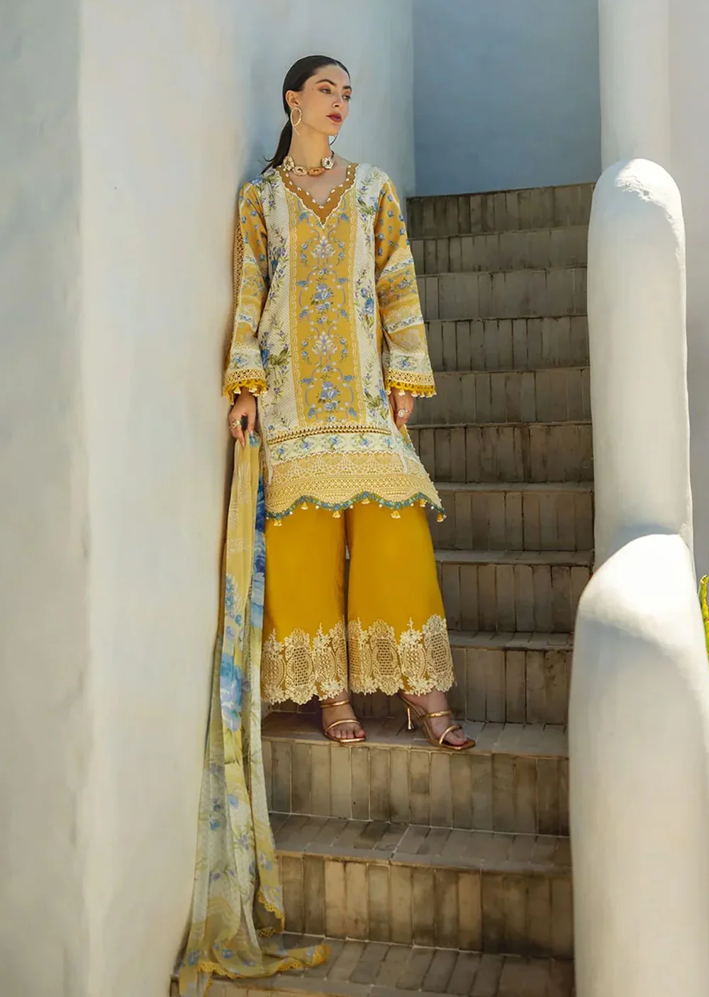 ELFH-03-B - Elaf Signature Embroidered Lawn Collection 2025 - Image 3