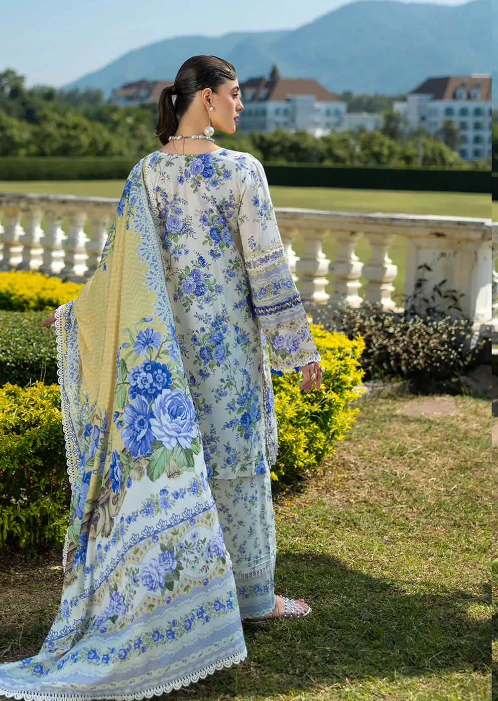 ELFHD-07-B - Blue - Readymade - Elaf Prints Collection 2025 - Image 2