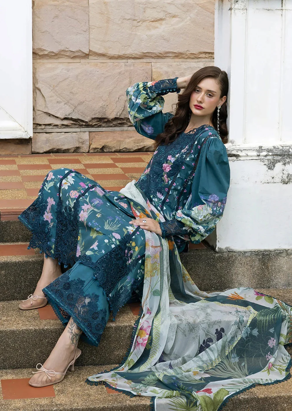 ELSG-05A-ENDOR ELAF luxury Lawn Suit-2026 - Image 3