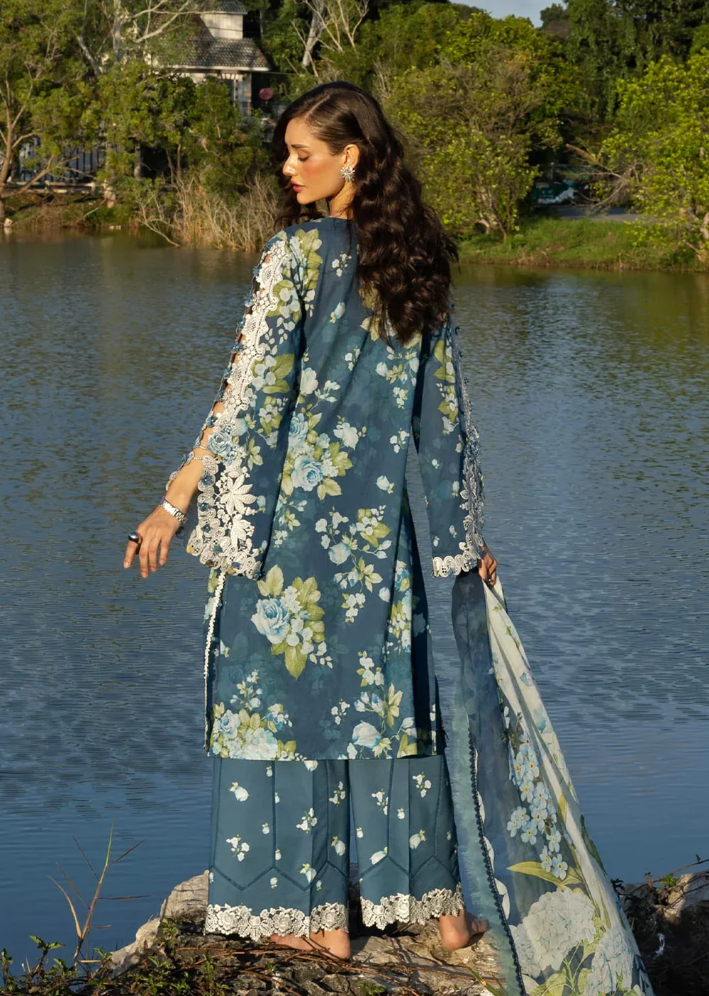 ELSG-07B-ENDOR ELAF luxury Lawn Suit-2026 - Image 2