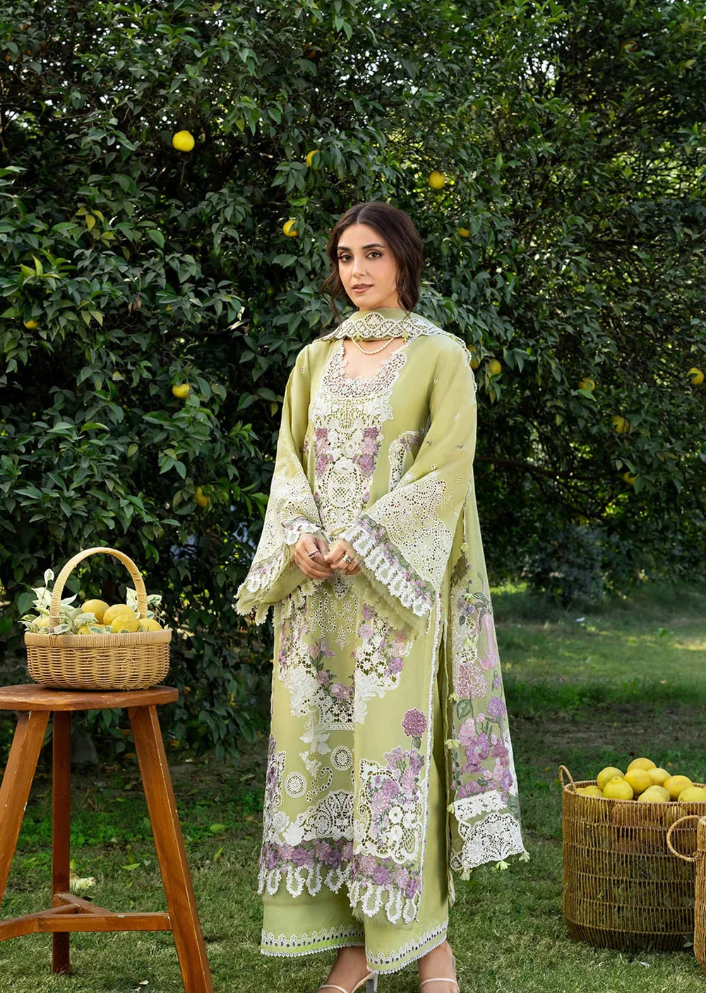 ELY-08 ELAF  LUXURY Lawn Suit-2026 - Image 3
