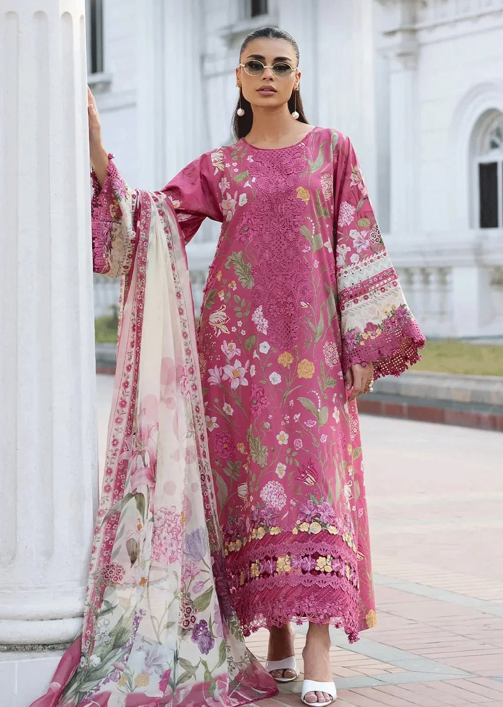 ESG-05B DELILAH Embroidered Prints with Chiffon 26