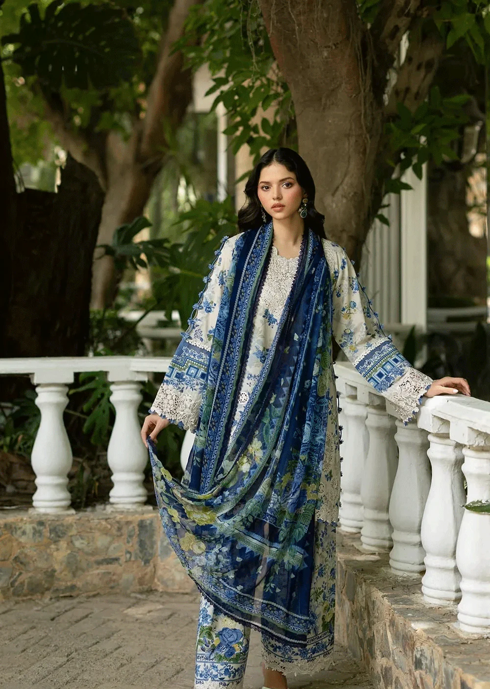 ESG-08B CELINE Embroidered Prints with Chiffon 26 - Image 4