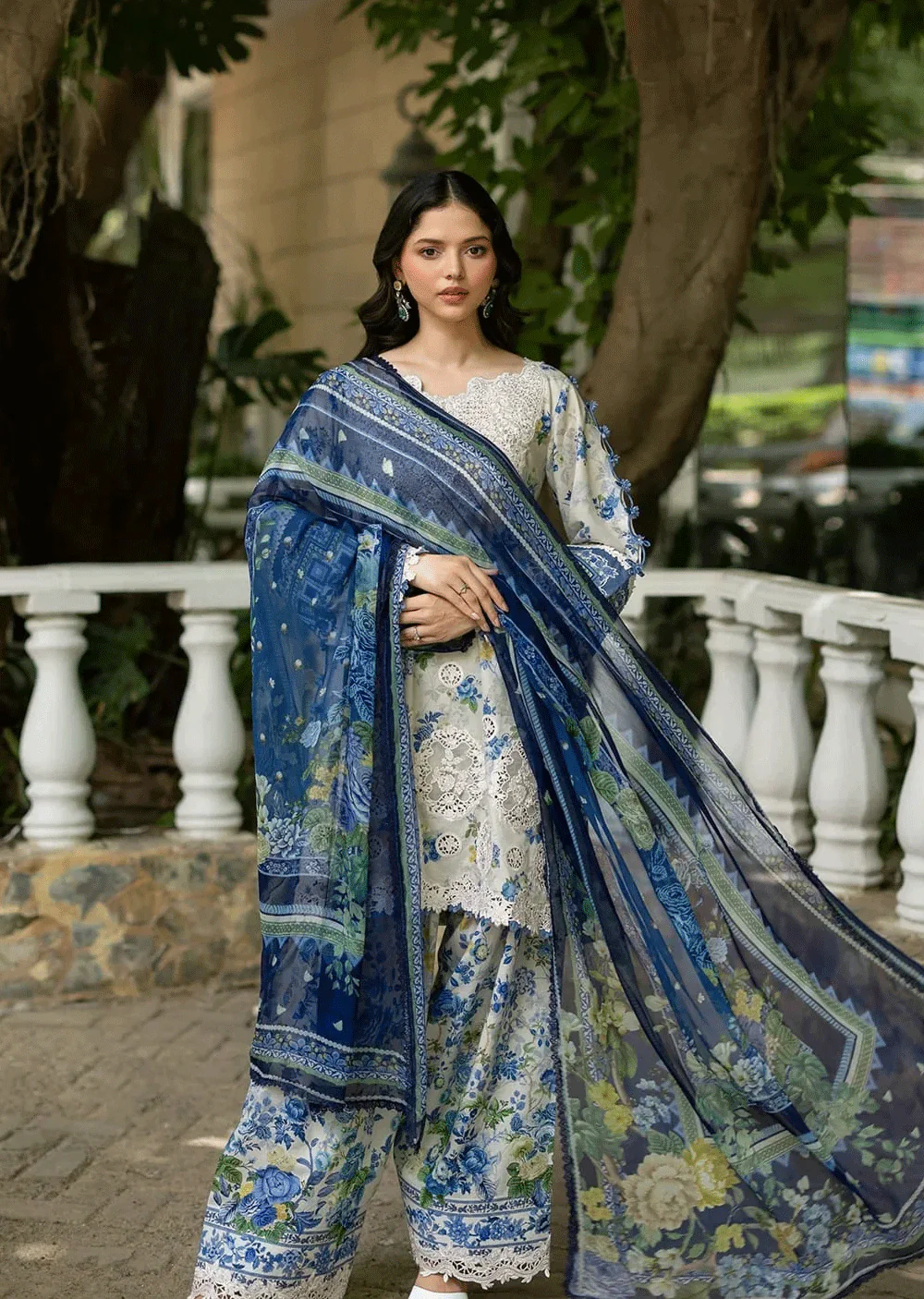 ESG-08B CELINE Embroidered Prints with Chiffon 26 - Image 6