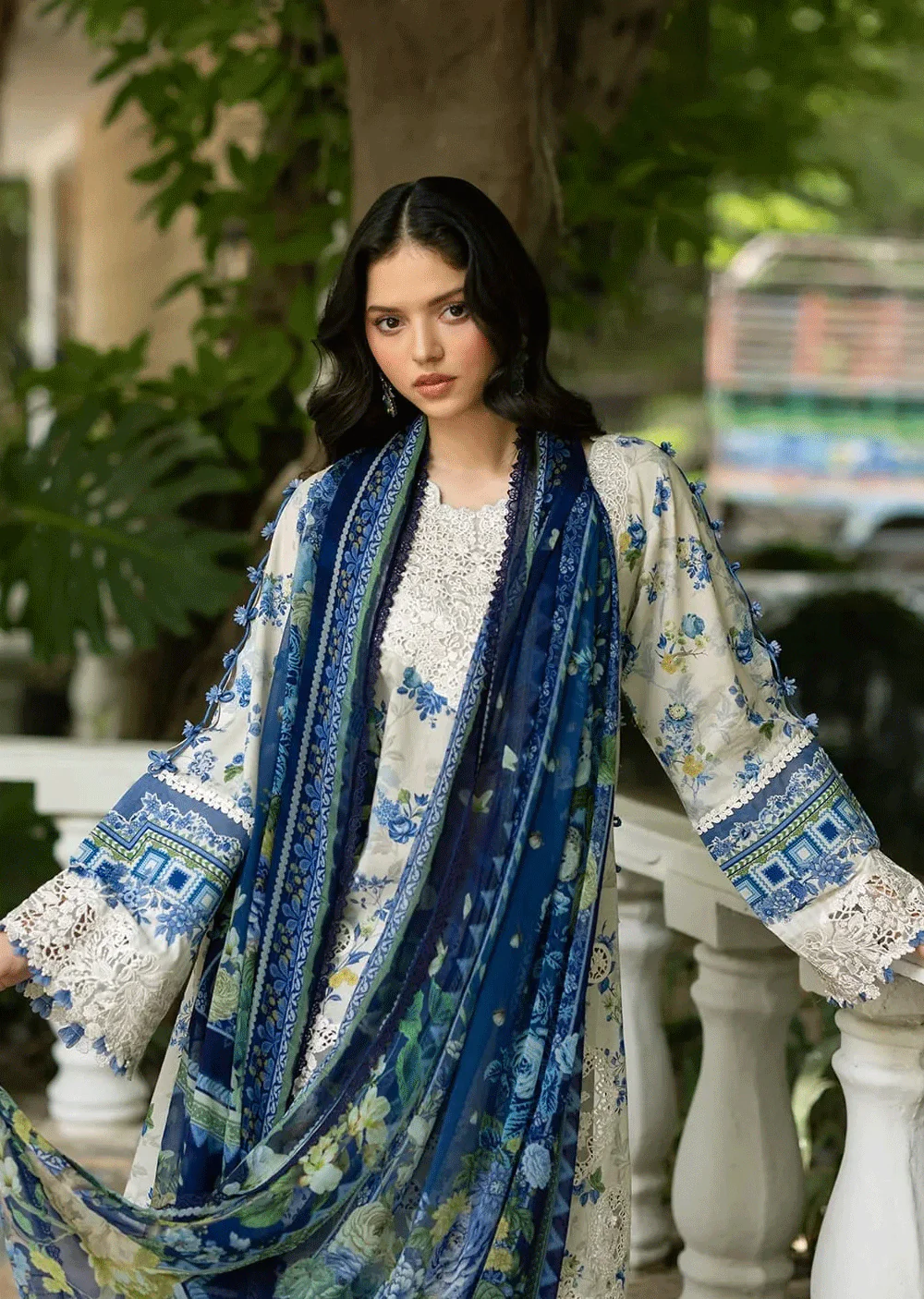 ESG-08B CELINE Embroidered Prints with Chiffon 26 - Image 7