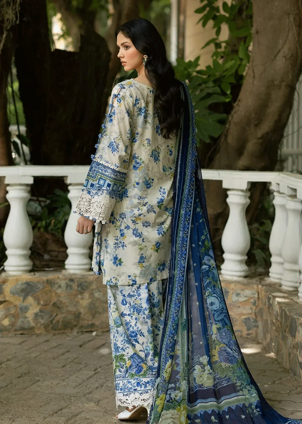 ESG-08B CELINE Embroidered Prints with Chiffon 26 - Image 8
