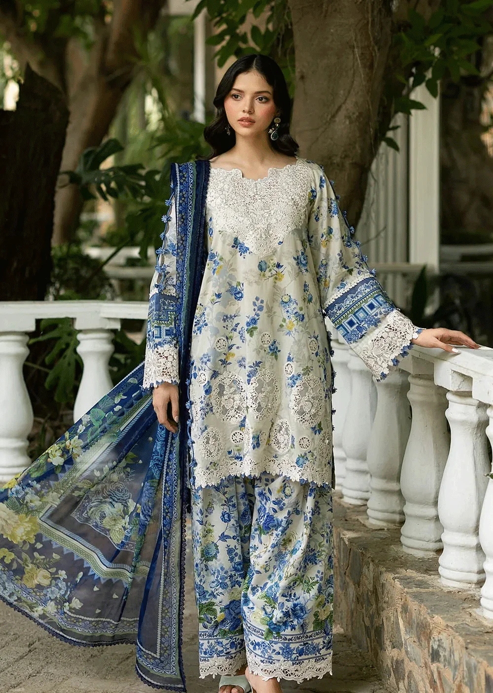 ESG-08B CELINE Embroidered Prints with Chiffon 26 - Image 9