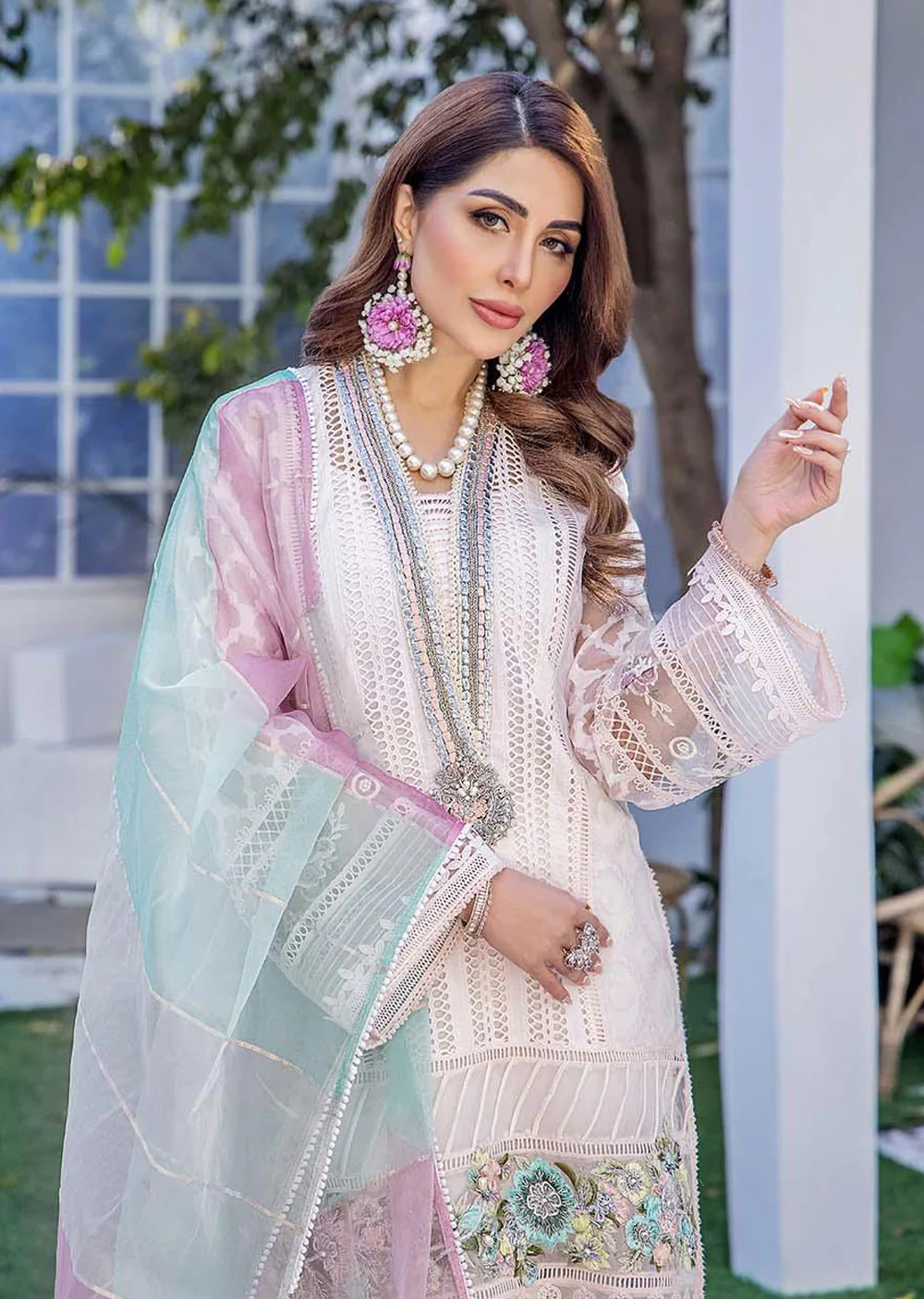 F-129- Pale Pink - Readymade - Basics by Khuda Ameer Creations 2024 - Image 2