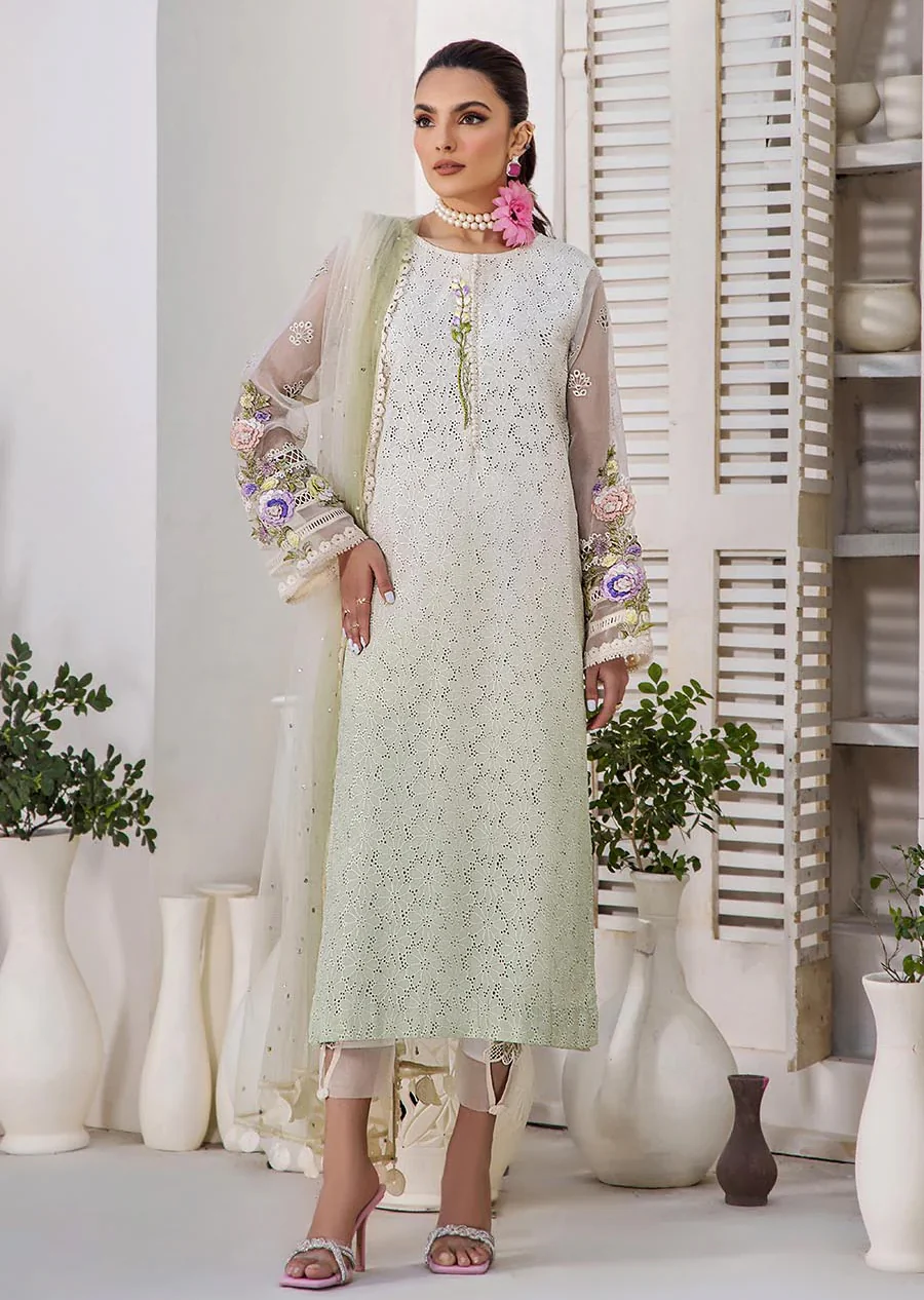 F-136 - Olive Green - Readymade - Khuda Ameer Creations 2024