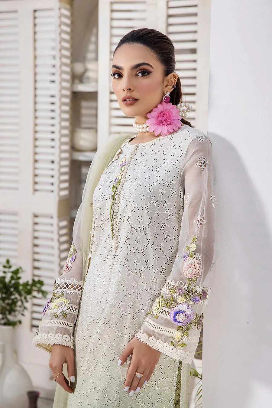 F-136 - Olive Green - Readymade - Khuda Ameer Creations 2024 - Image 2