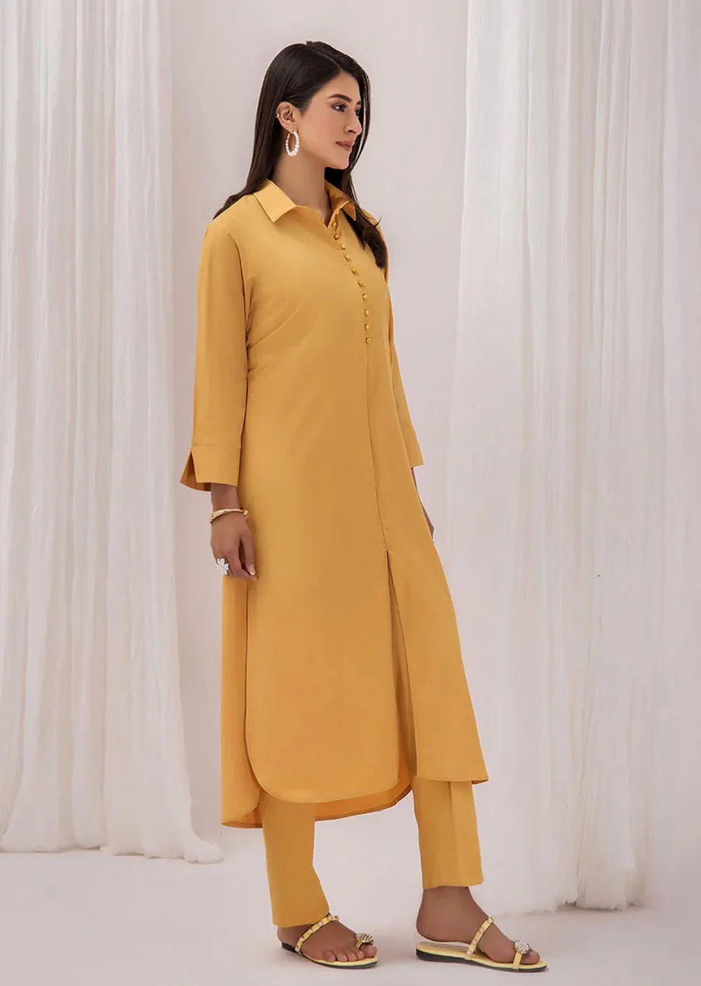 F-139 - Yellow - Readymade - Khuda Ameer Ouftit - Image 2