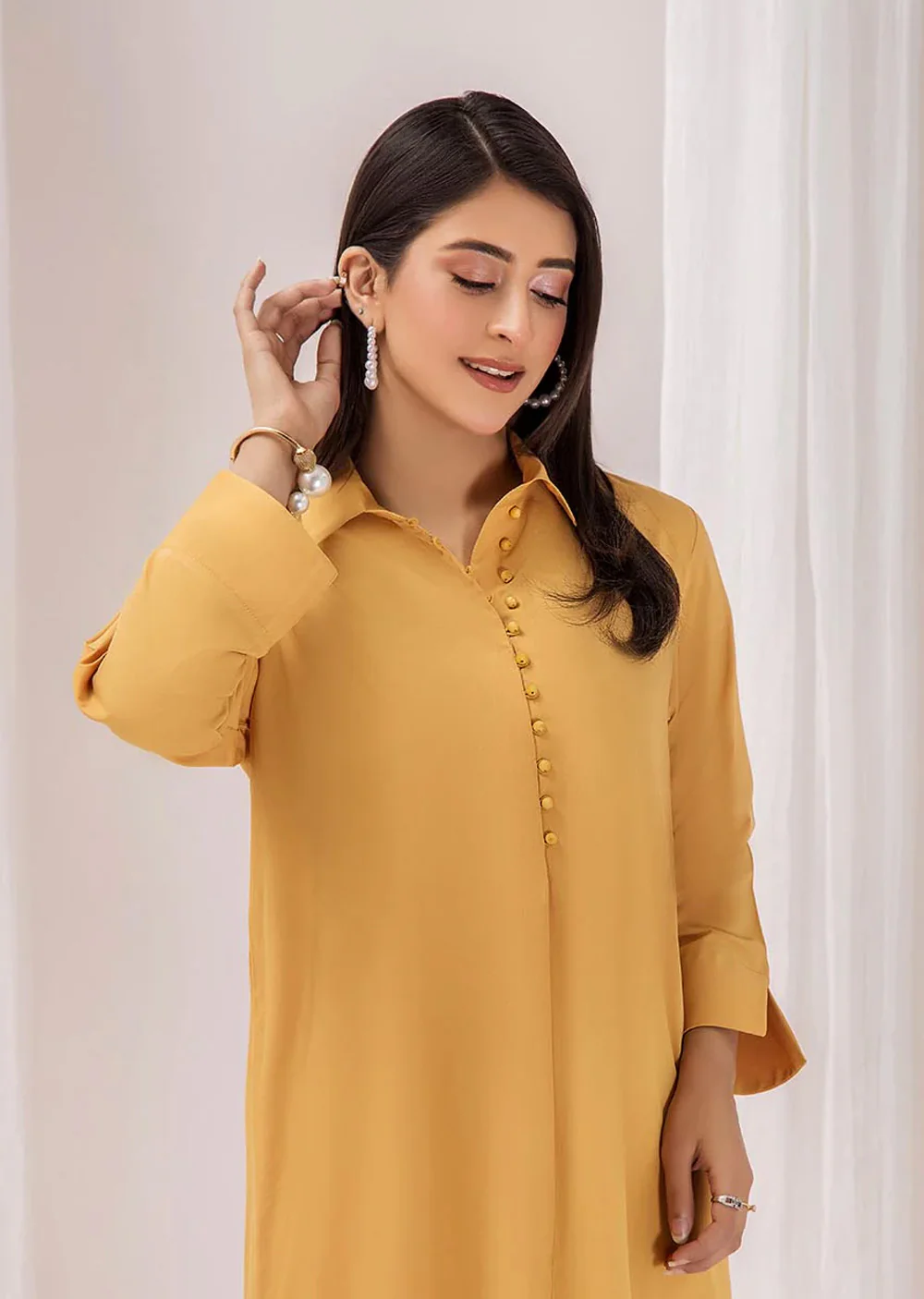 F-139 - Yellow - Readymade - Khuda Ameer Ouftit - Image 3