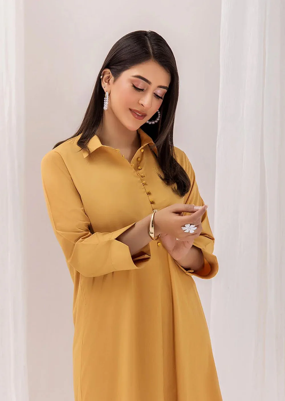 F-139 - Yellow - Readymade - Khuda Ameer Ouftit - Image 5